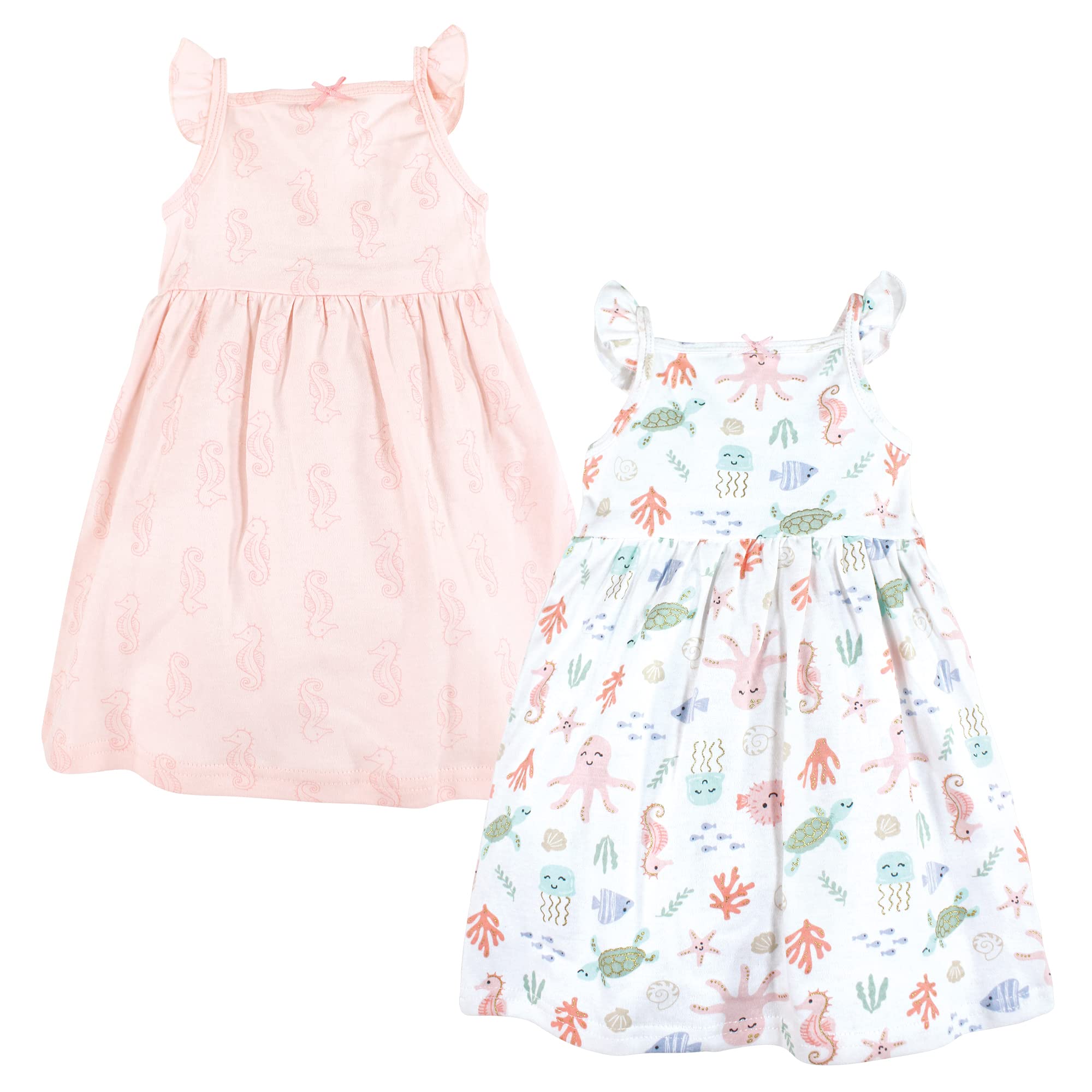 Hudson Baby Girls Cotton Dresses for Play & Party