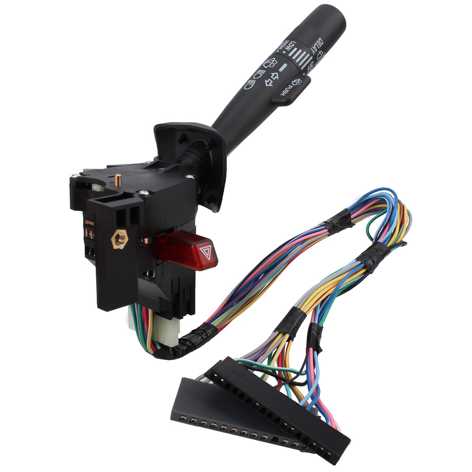 AUTOKAY 26100986 Turn Signal Switch Wiper Dimmer Hazard Warning Compatible with Chevy Blazer S10 Pickup GMC Sonoma Jimmy 1995-1997 - Aftermarket Replacement Part for Safe Driving & Night Visibility