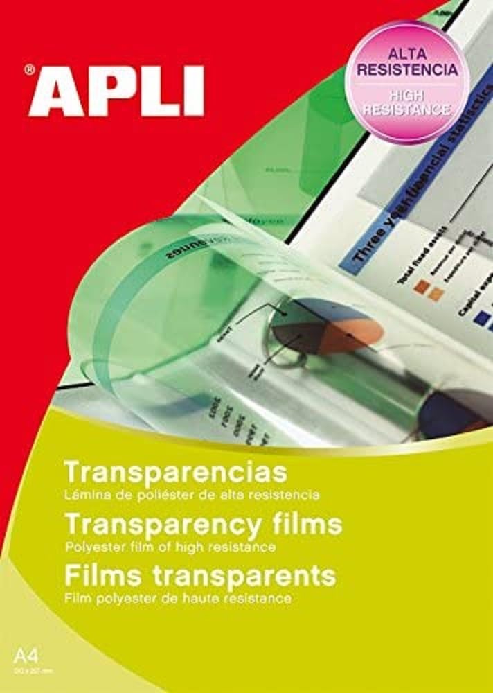 100-Pack Clear Photocopier Transparency Films for Overhead Projectors - Ideal for Office Presentations, Classroom Teaching & Business Meetings
