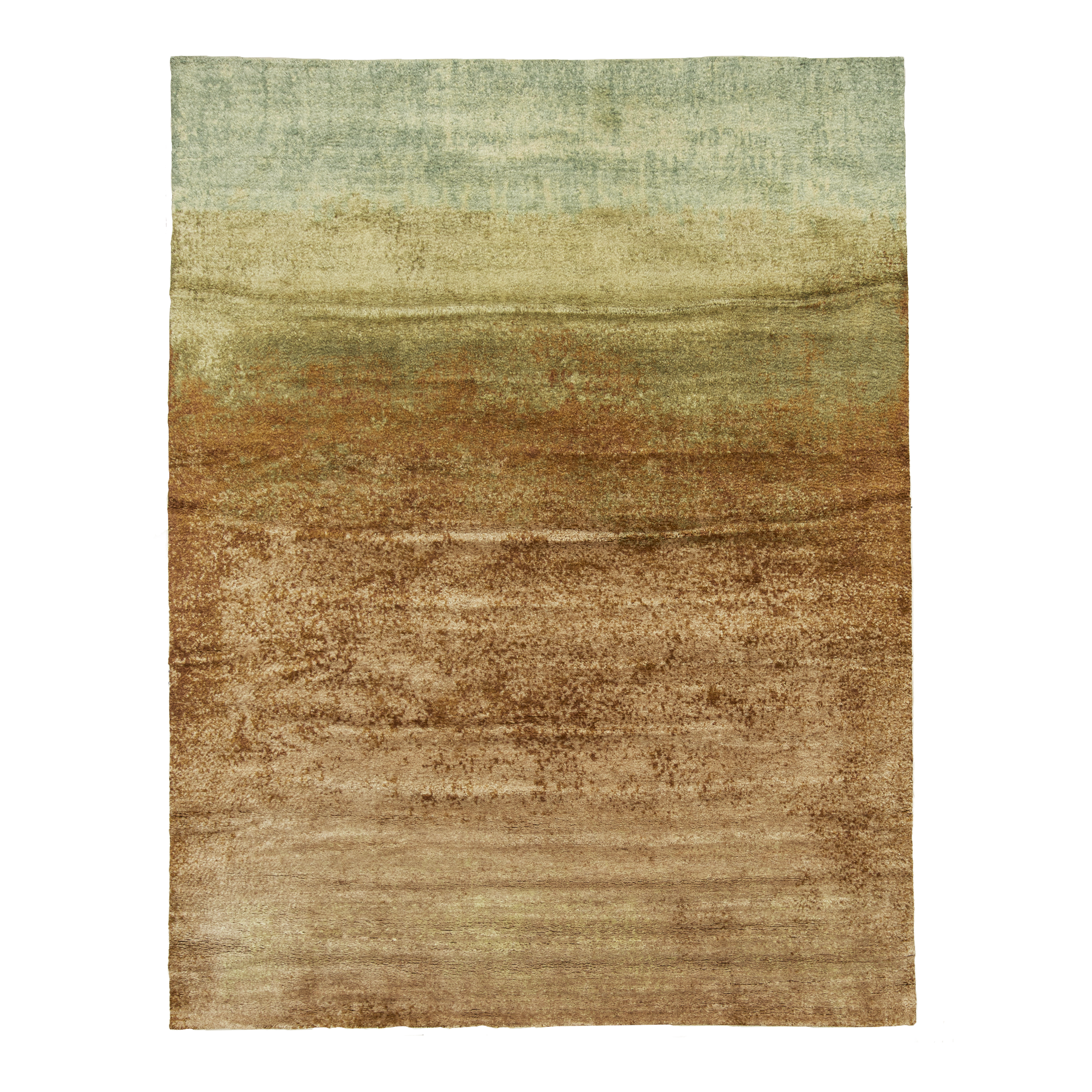 Premium Handmade Newage Gabbeh Brown Olive Area Rug - Soft & Durable for Living Room, Bedroom, or Office Decor