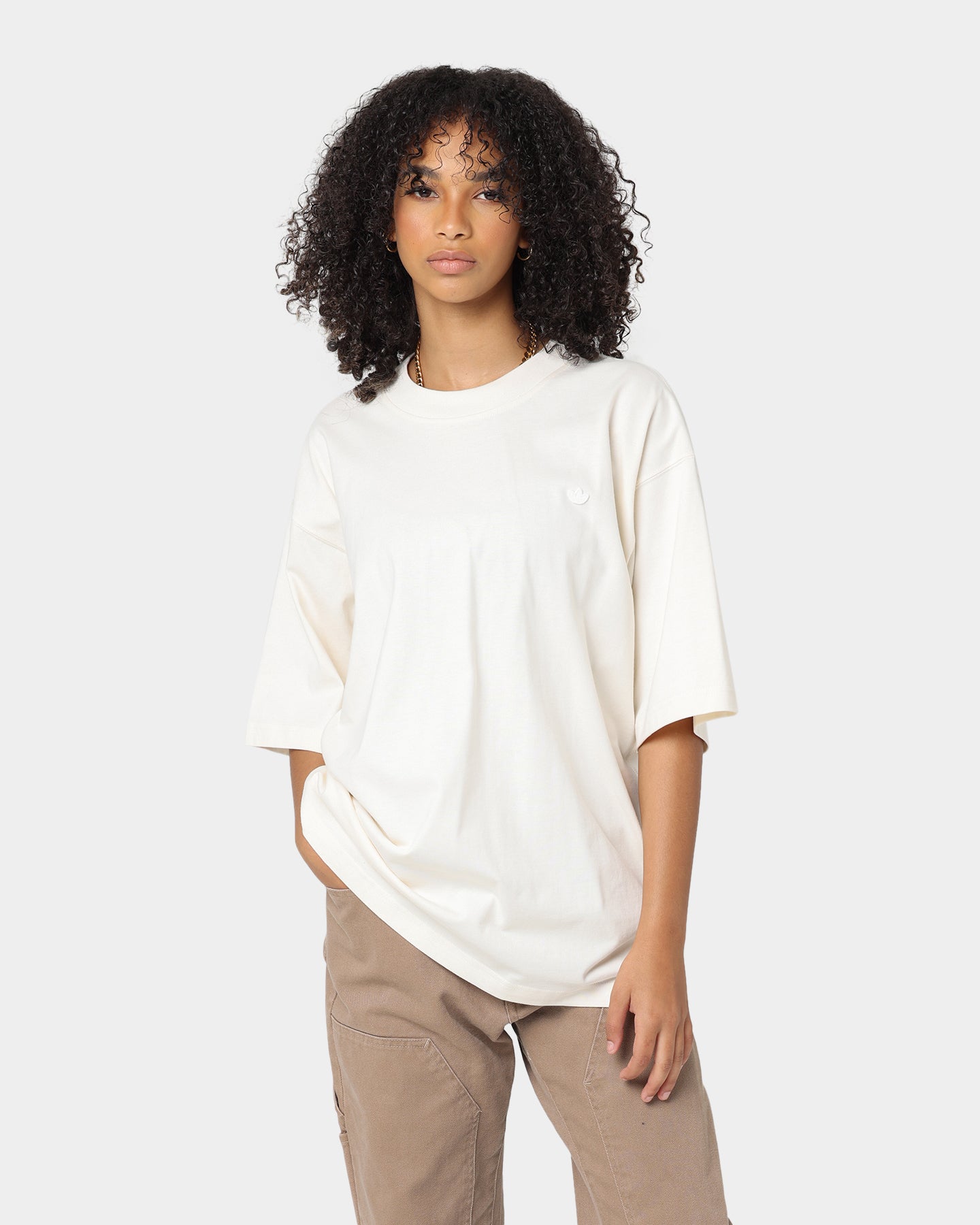 Adidas Originals Classic Cotton T-Shirt for Men - Comfortable Undyed Crew Neck Tee for Casual Wear, Gym, and Everyday Outfits