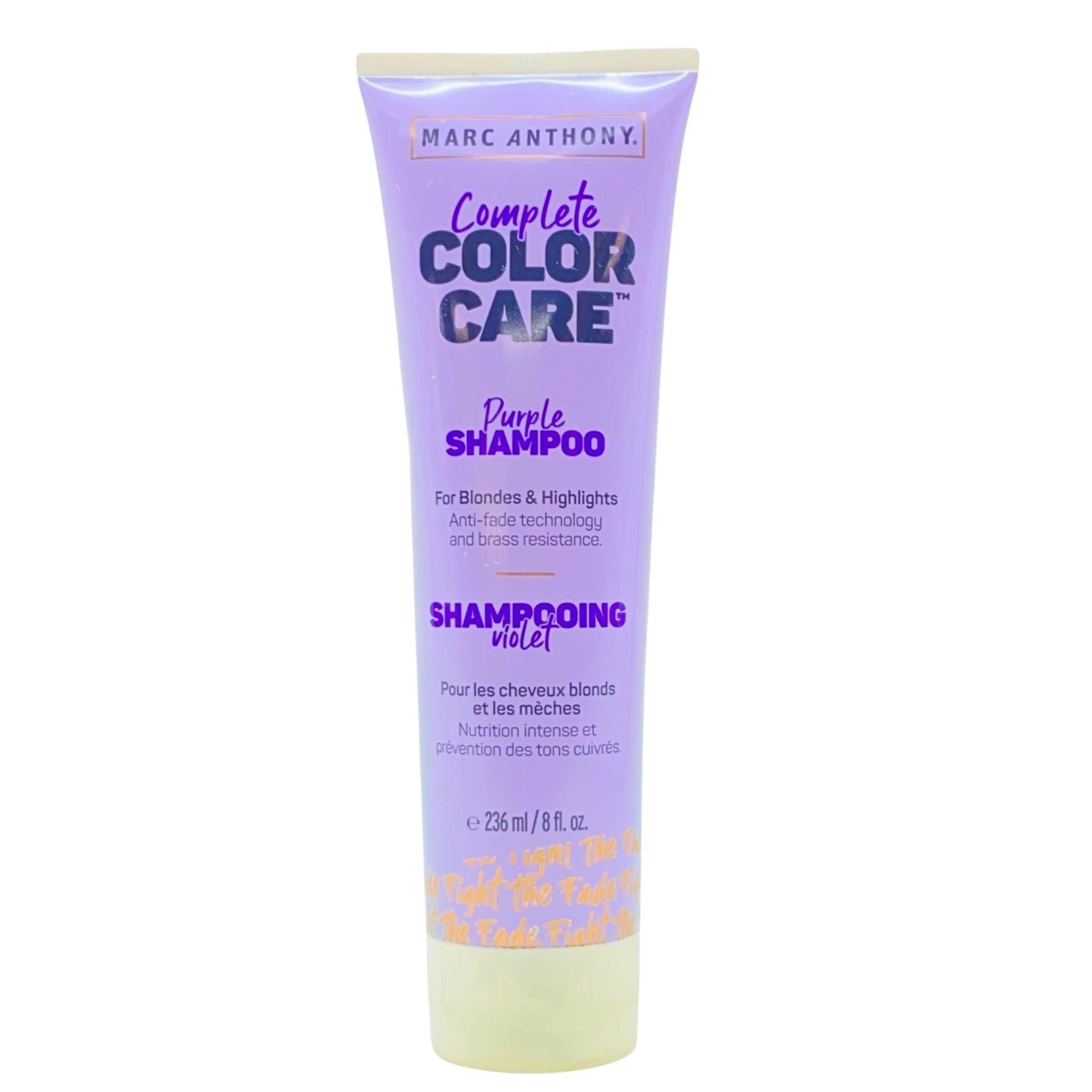 Marc Anthony Complete Color Care Purple Shampoo for Blonde Hair - 8oz (50 Pack) - Tones Brassiness & Enhances Shine - Perfect for Salons & At-Home Blonde Maintenance