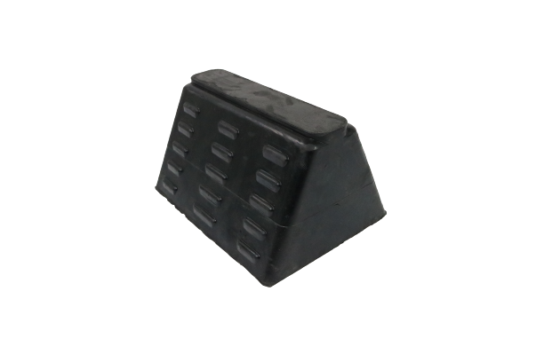 Heavy Duty Wheel Chock for Trucks, Trailers & RVs - Single Rubber Vehicle Stabilizer for Parking Safety - Perfect for Garage, Warehouse & Roadside Emergency Use