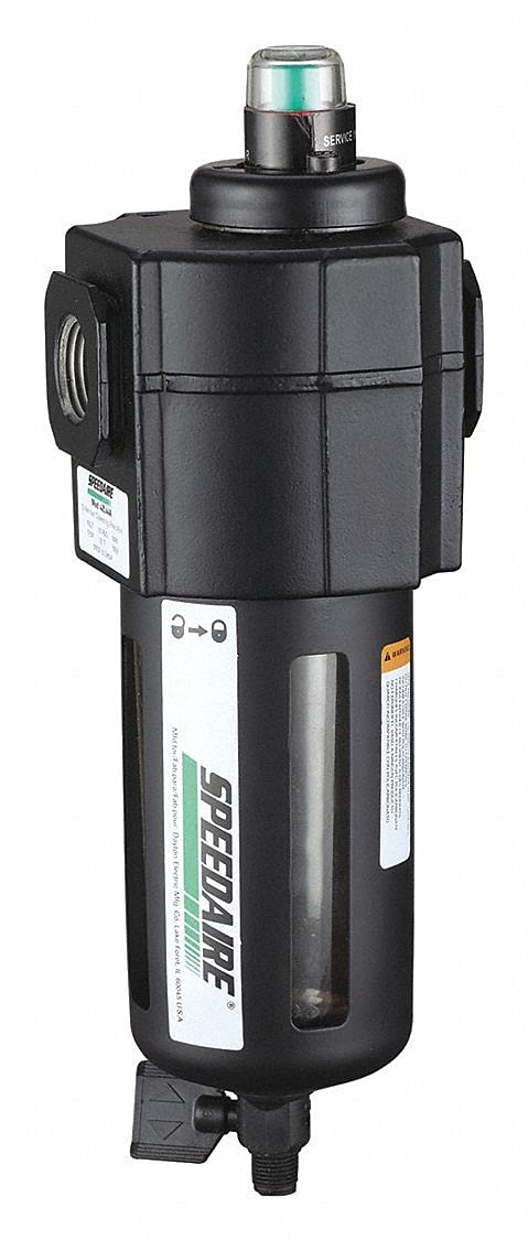 Speedaire 150 psi Standard Pneumatic Oil Filter - 4ZL44 | High Performance Air Compressor Filter for Industrial & Automotive Use | Workshop, Garage & Factory Applications