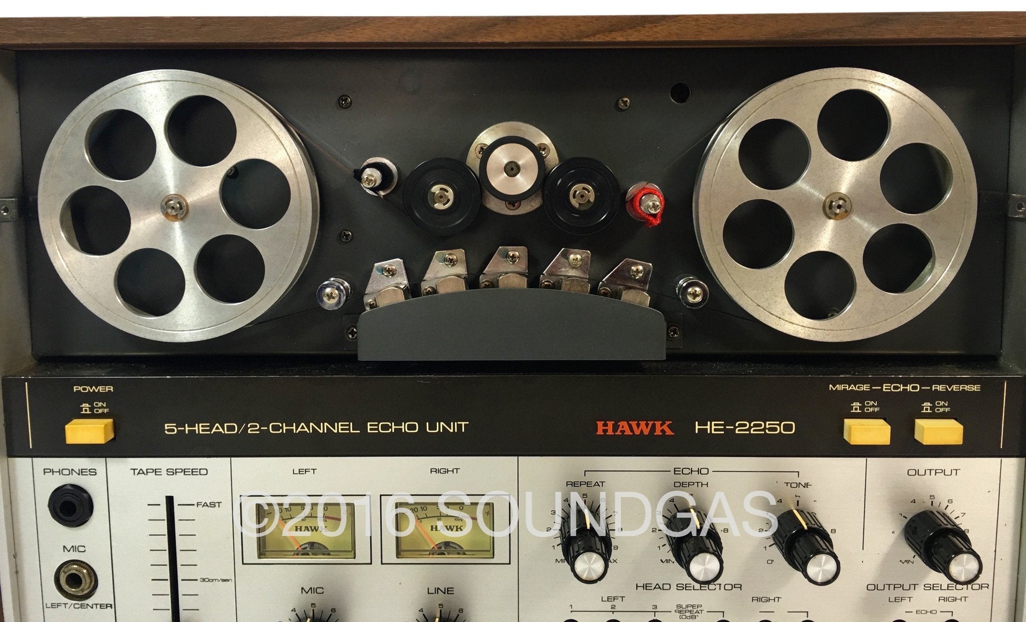 Hawk HE 2250 5-Head 2-Channel Professional Echo Unit for Karaoke & Studio Recording - Perfect for Home Singing & Live Performances