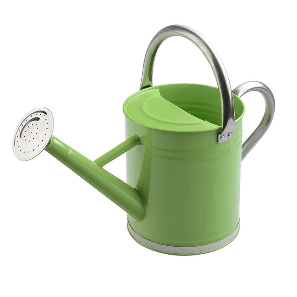 Mini Metal Iron Watering Can - 3.5L Green Plant Watering Pot, Garden Flower Pitcher Vase for Indoor/Outdoor Plants | Perfect for Home Decor, Gardening Gifts & Balcony Plant Care