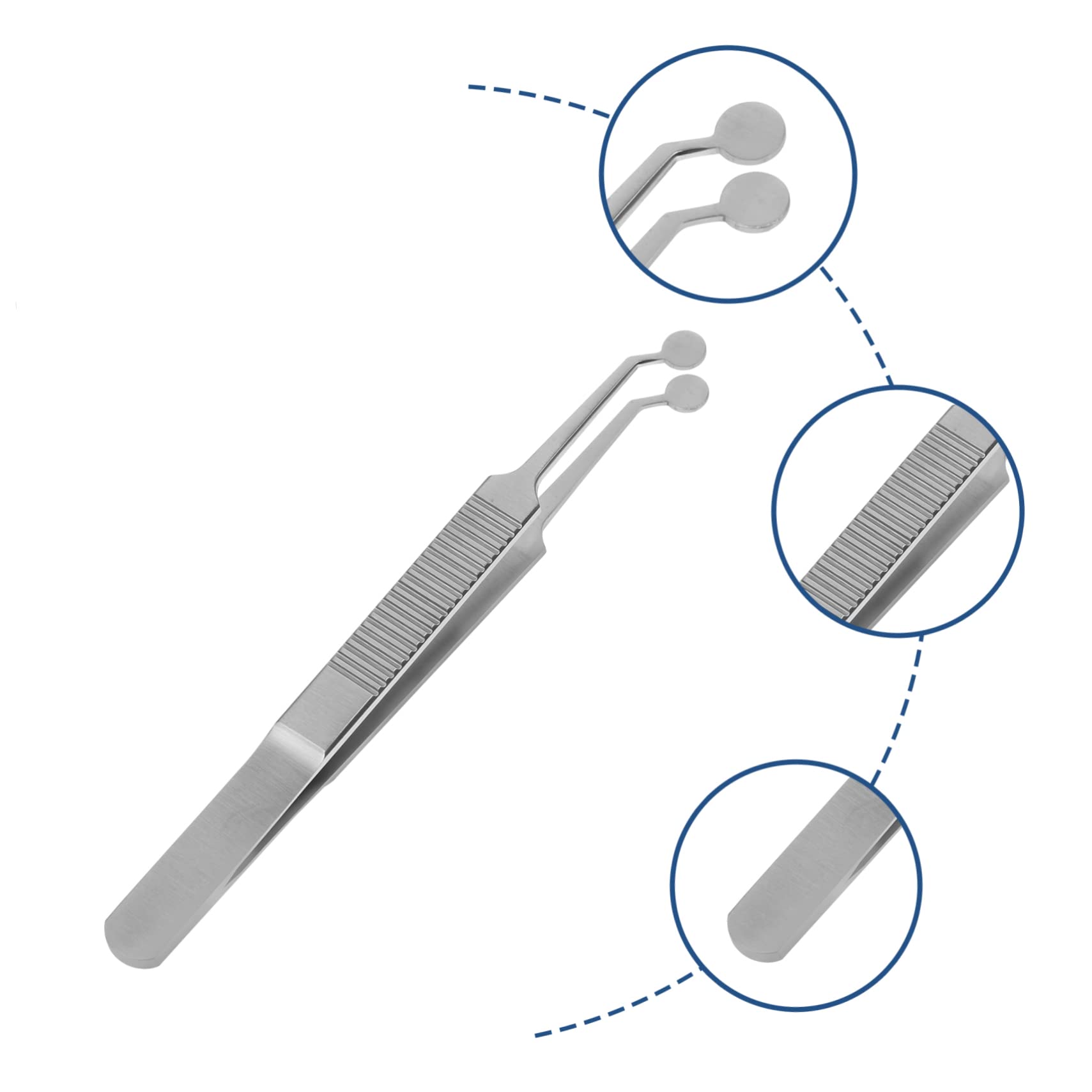 Professional Eyelid Gland Expressor Forceps & Massage Tweezer Set for Lash Gland Care - Perfect for Home Spa, Salon Treatments & Eyelash Extension Maintenance