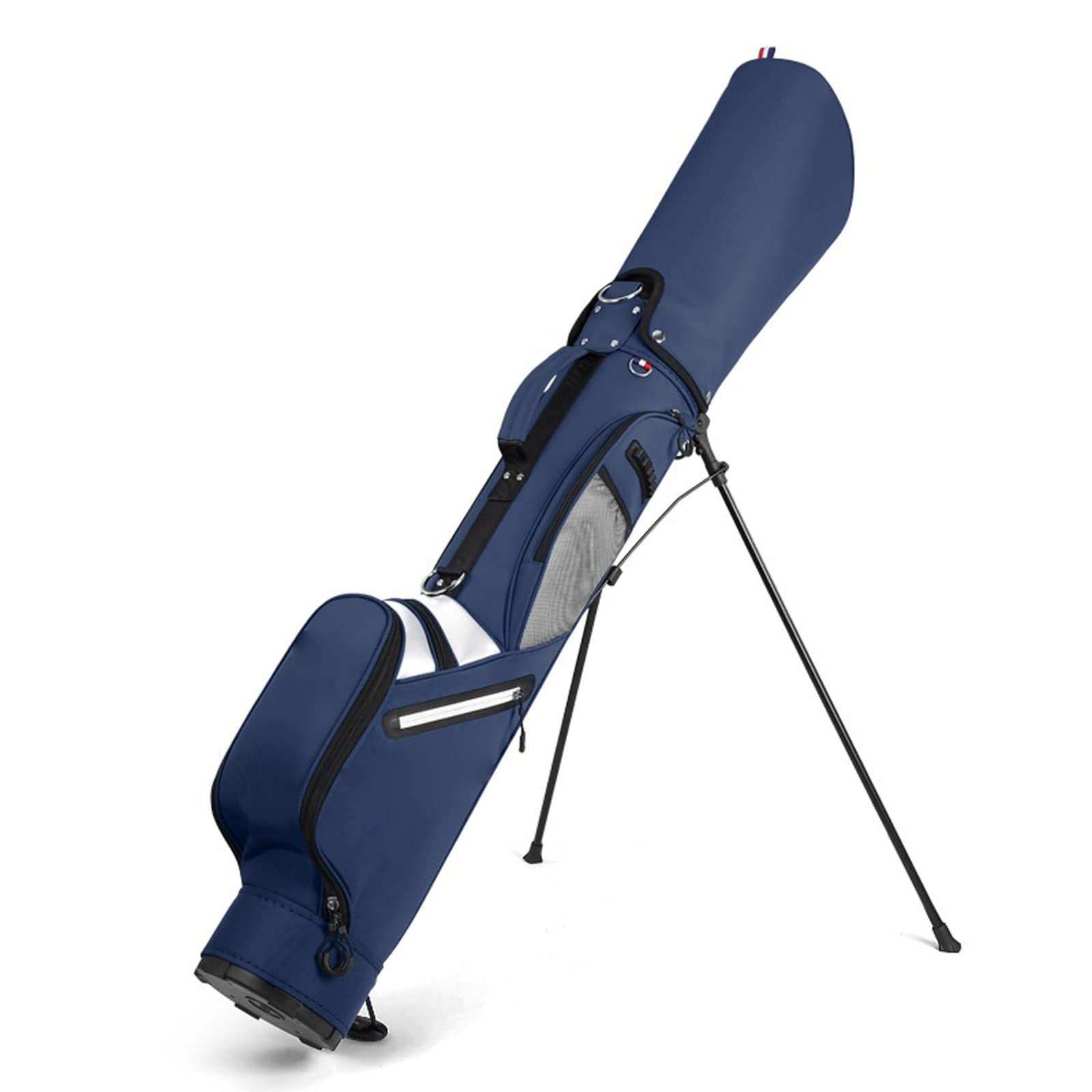 Lightweight Waterproof Golf Stand Bag for Women - Portable Large Capacity Golf Club Carry Bag with Bracket & Gun Rack - Perfect for Golf Course & Travel (Dark Blue)