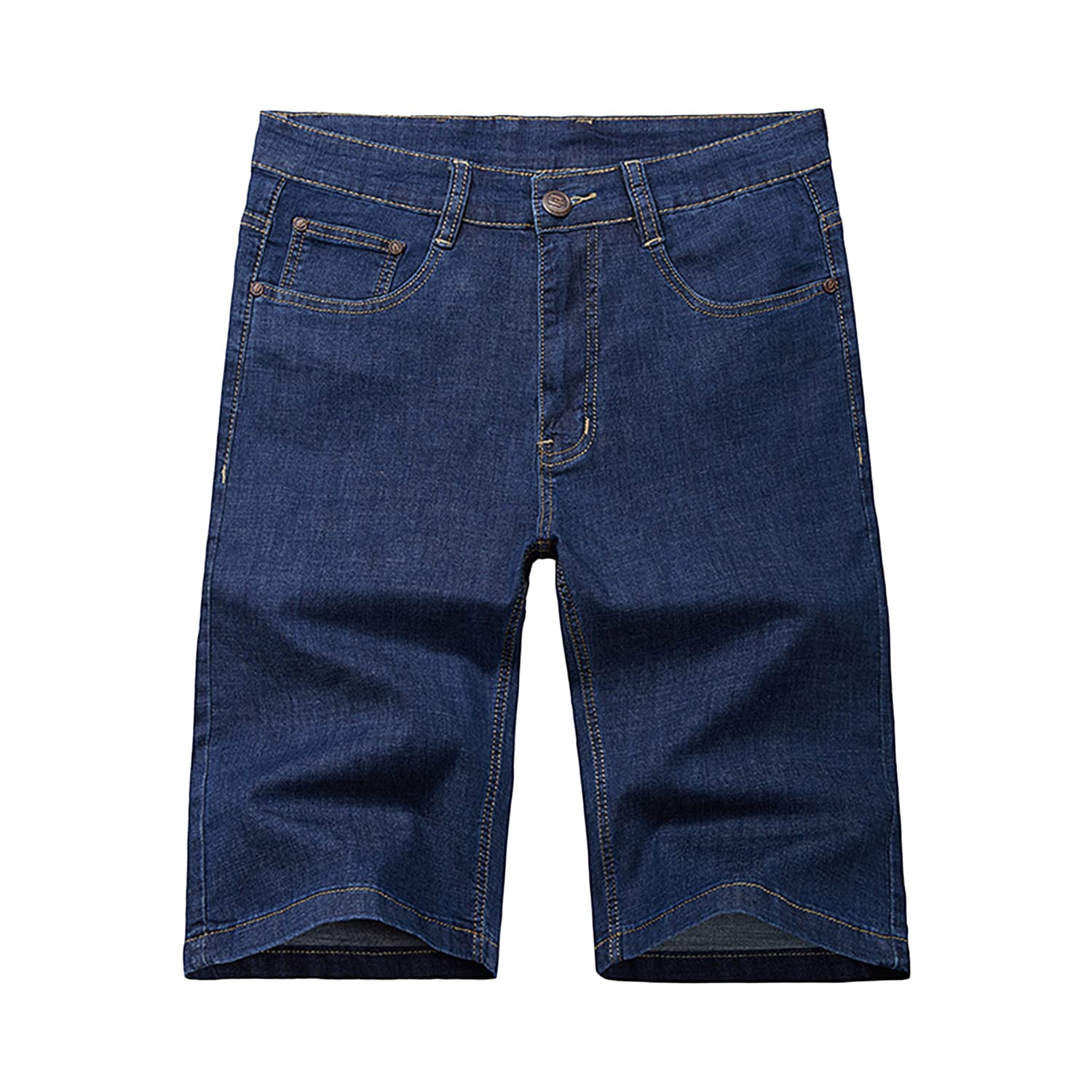 Men's Big and Tall Baggy Denim Shorts - Loose Fit 3/4 Jean Shorts for Hip Hop Style | Plus Size Casual Summer Shorts | Perfect for Streetwear, Beach Outings & Music Festivals