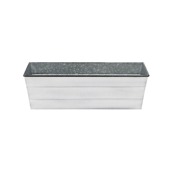 Galvanized Steel Flower Box Planter - Rustproof Outdoor Garden Container for Plants, Flowers & Herbs - Perfect for Patio, Balcony & Window Sill Decor