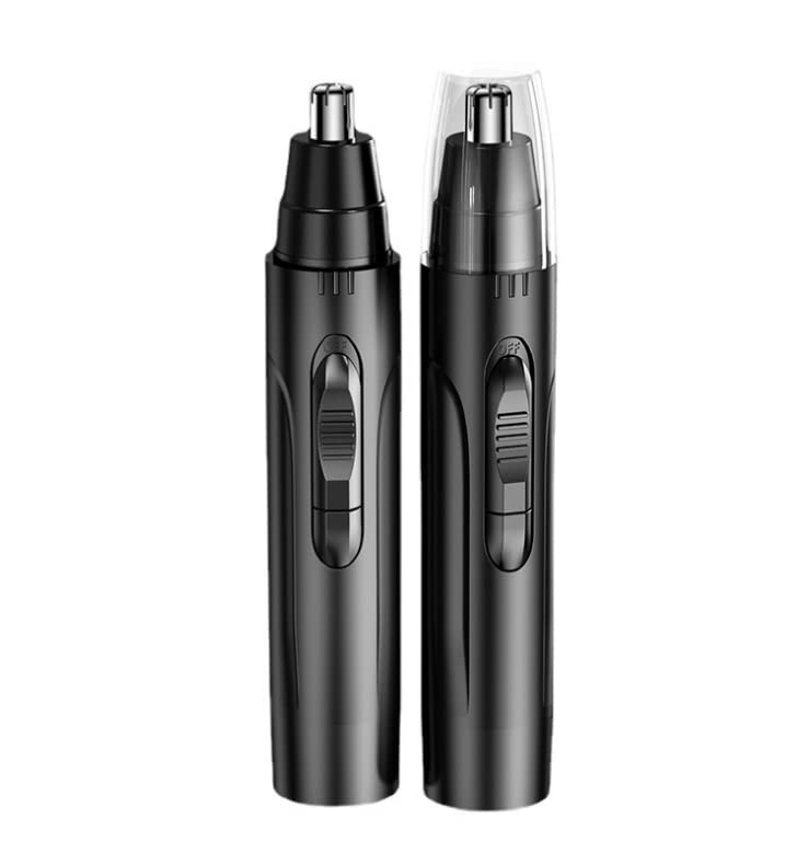 Electric Nose Hair Trimmer & Facial Shaver for Men & Women - Painless Nose Ear Eyebrow Grooming Kit - Rechargeable & Waterproof (Black) | Perfect for Travel, Home & Personal Care