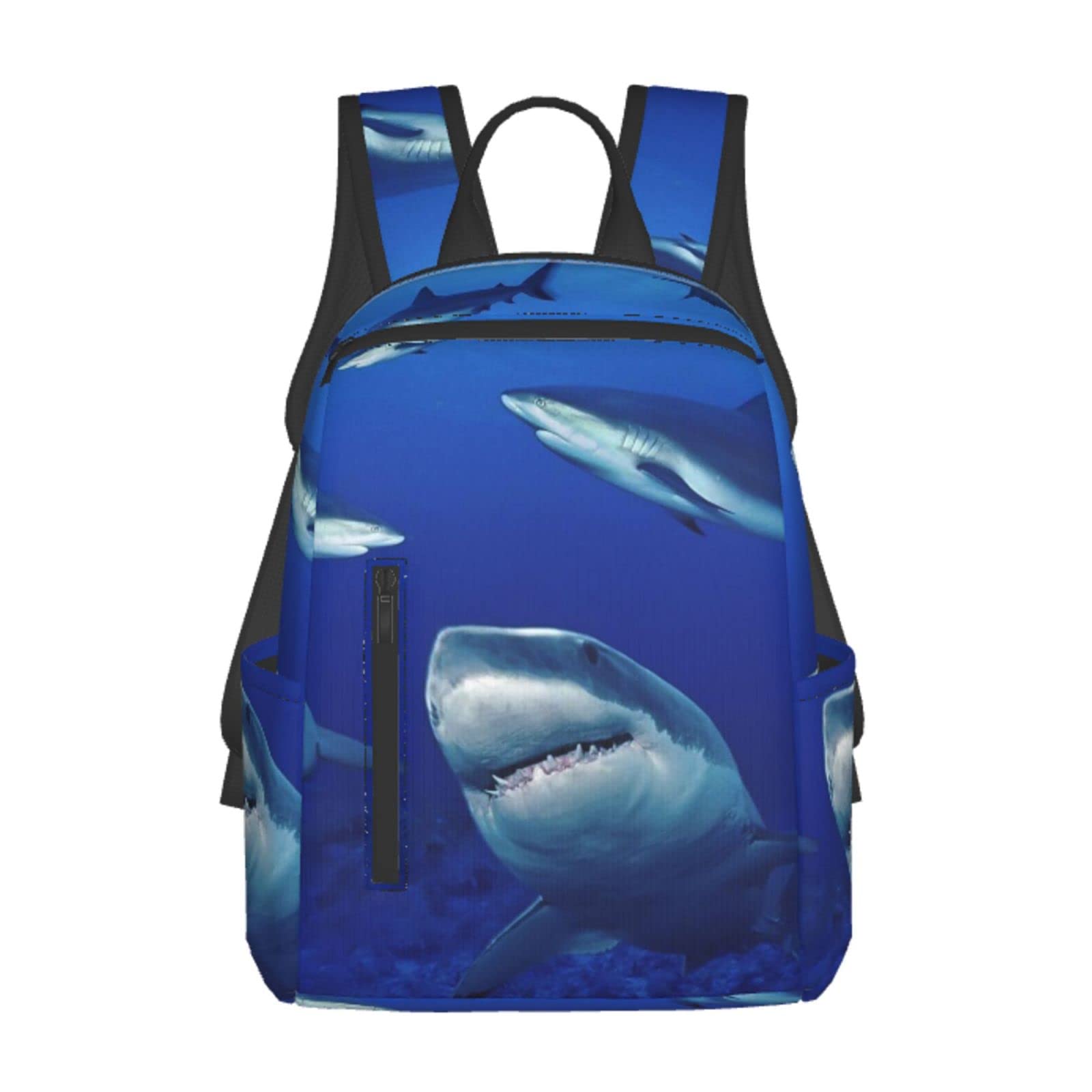 Sharks Lightweight Laptop Backpack for School, Travel & Hiking - Durable Water-Resistant Daypack for Men & Women - Perfect for College, Commuting, Outdoor Adventures & Daily Use