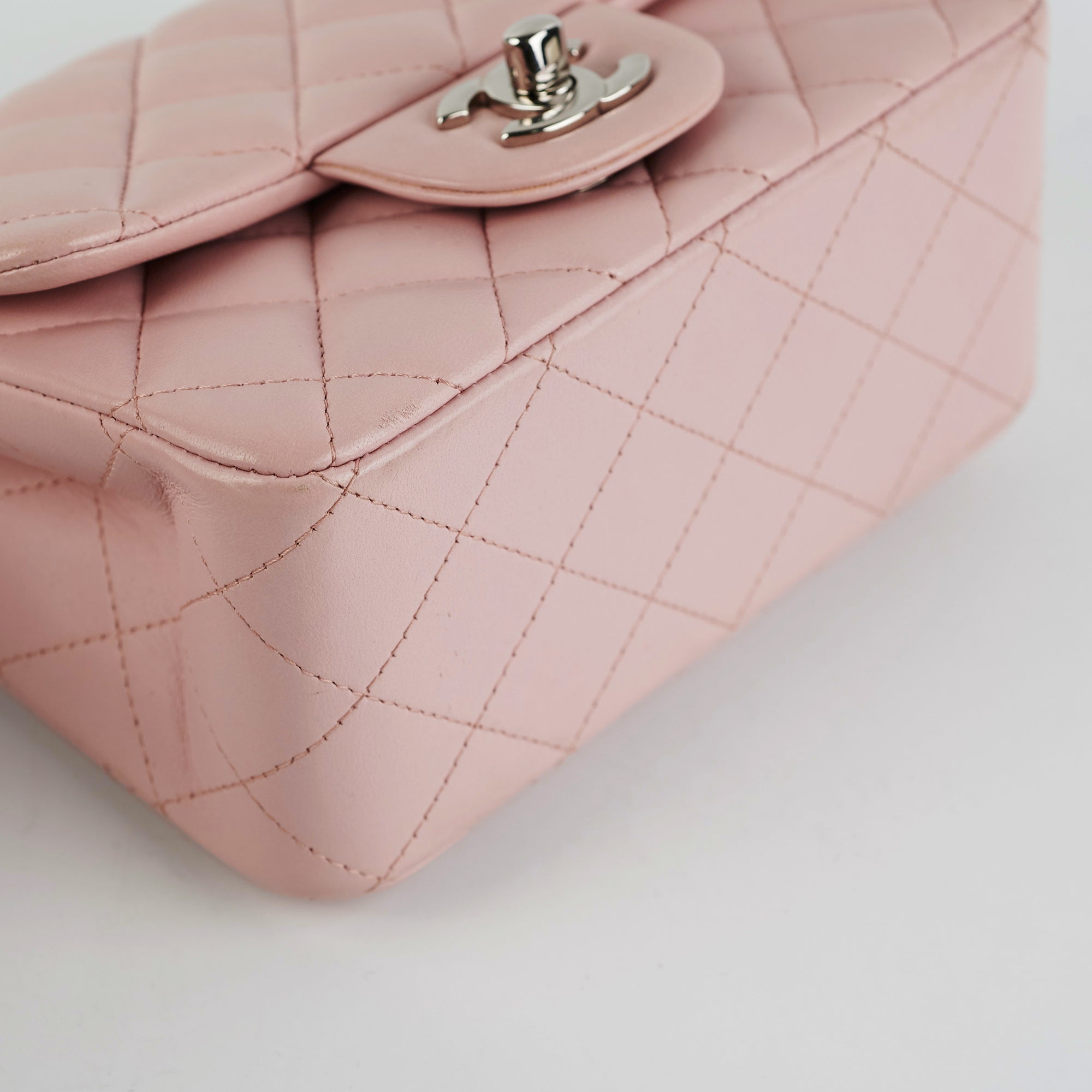 Chanel Mini Square Pink Flap Bag - Luxury Quilted Leather Crossbody Purse for Women | Perfect for Parties, Dates & Special Occasions