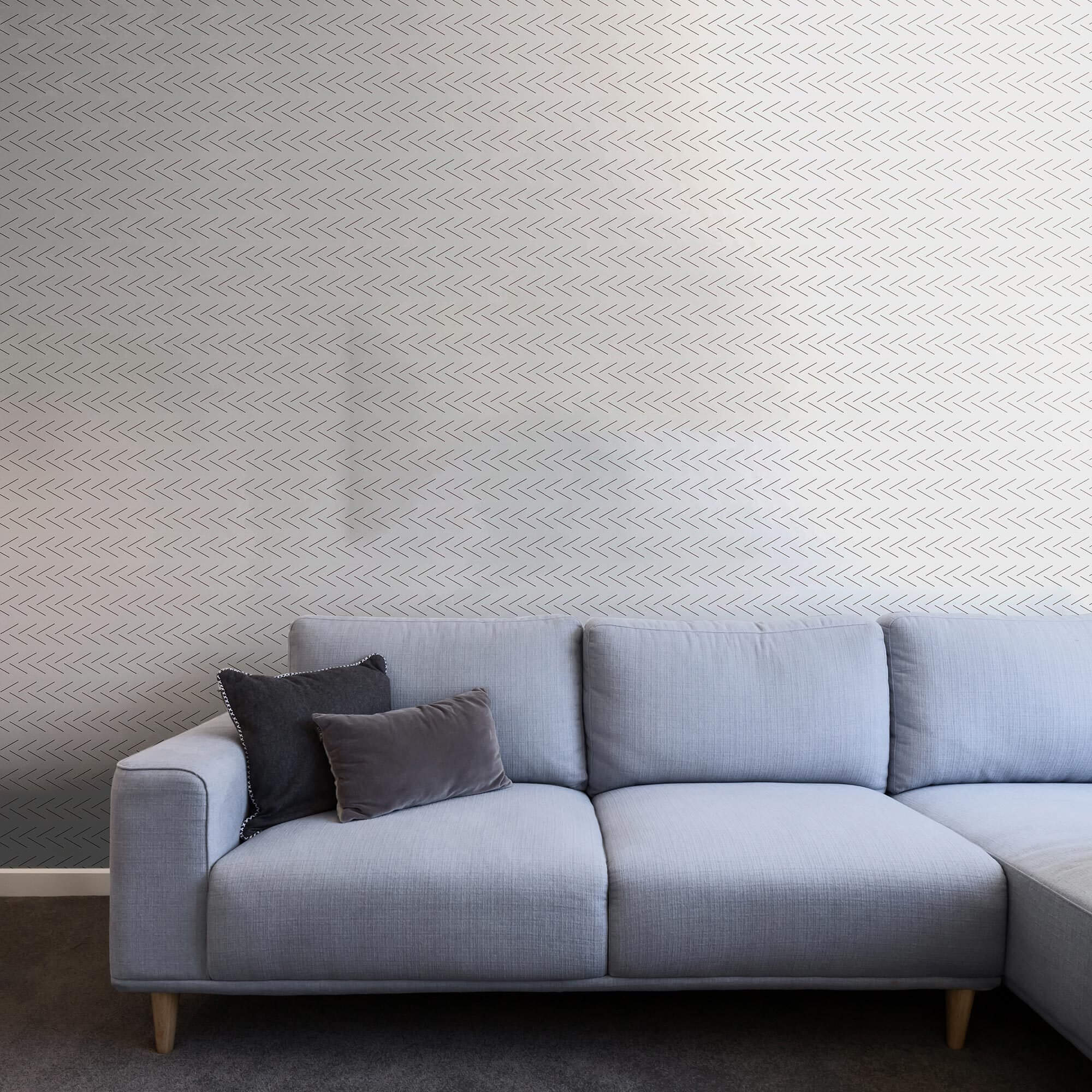 Gray Textured Peel and Stick Removable Wallpaper - Self-Adhesive Decorative Wall Covering for Bedroom, Living Room, Office & Home Decor