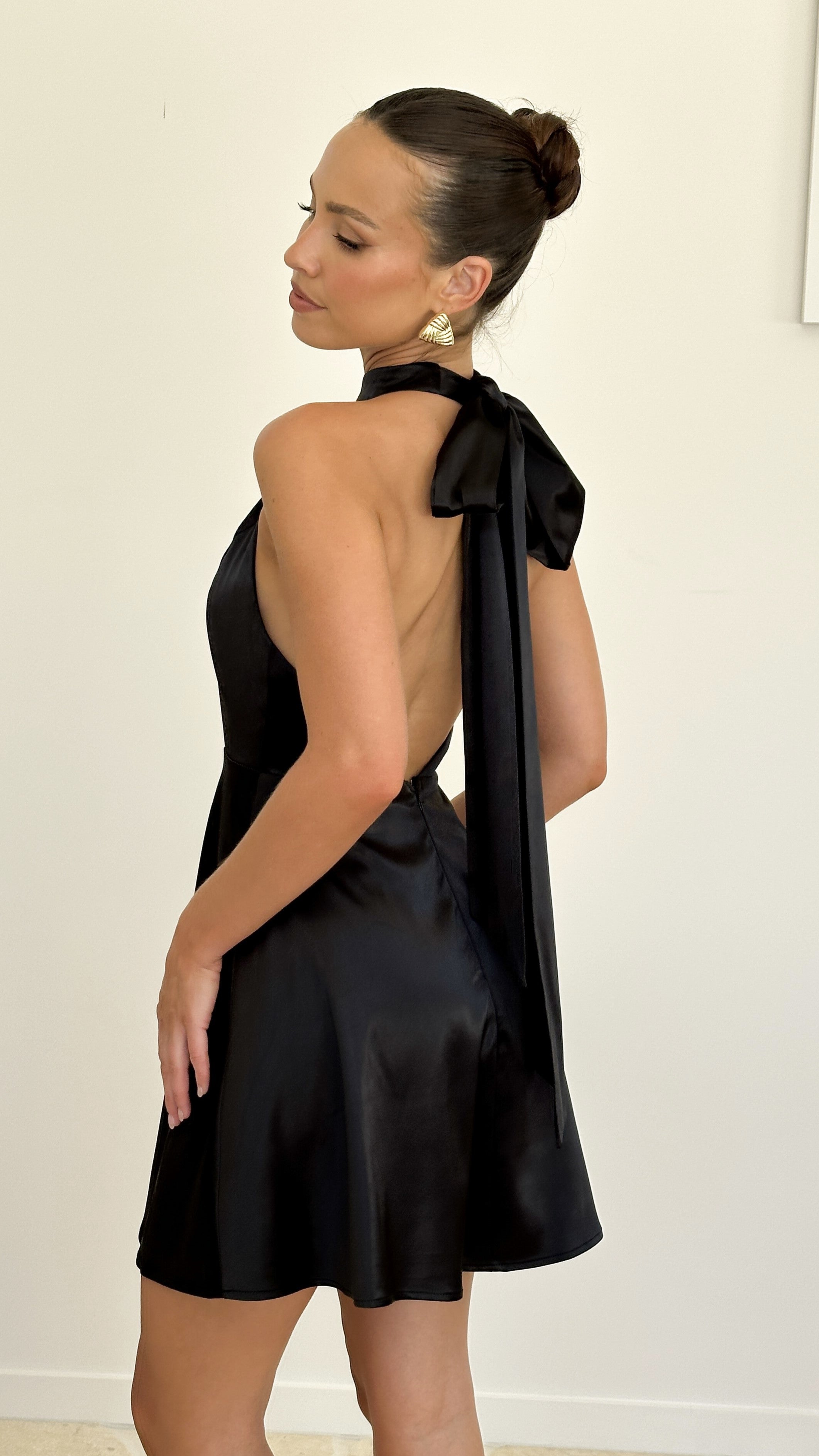 Belle Mini Dress for Women - Elegant Black Party Dress for Night Out, Club, Date Night & Special Occasions
