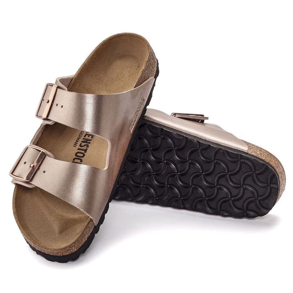 Arizona Copper Birko-Flor Sandals - Comfortable & Stylish Women's Slide Sandals for Summer, Beach, and Casual Wear