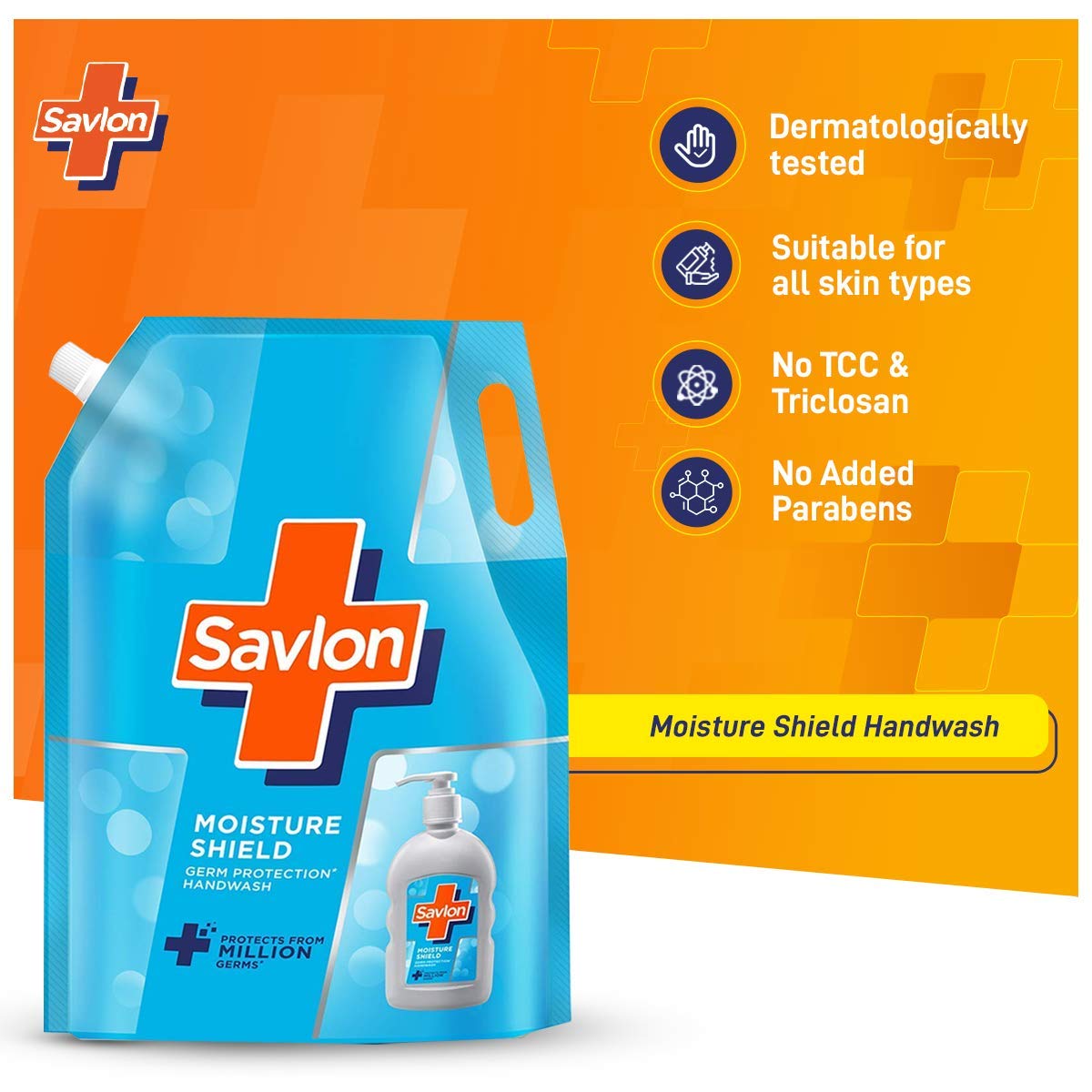 Savlon Moisture Shield Germ Protection Liquid Handwash Refill Pouch 1500ml & Surface Disinfectant Spray 230ml - Antibacterial Hand Soap and Multi-Surface Cleaner for Home, Kitchen, Bathroom, and Office Use