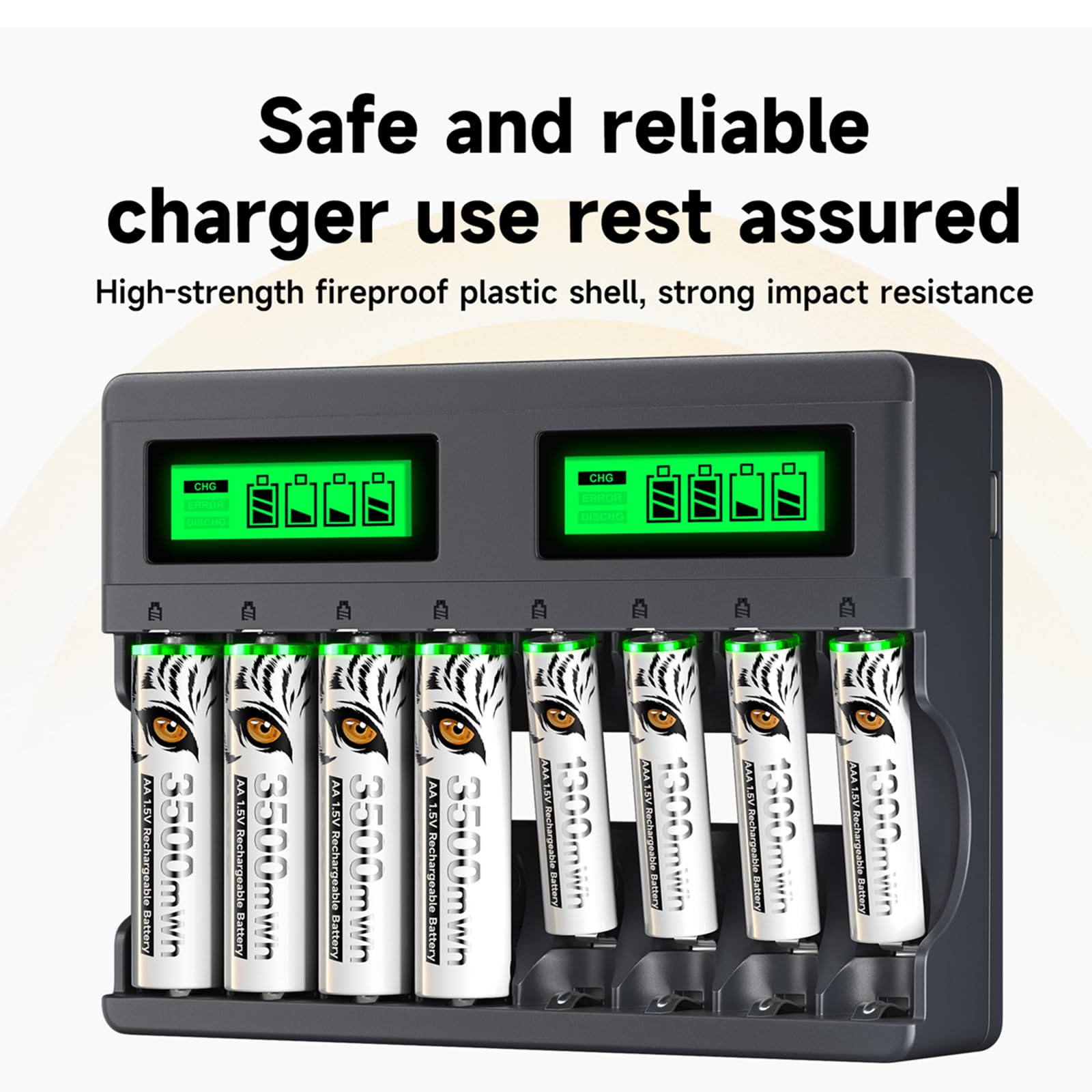 MSPALOCELL 12 Pack Rechargeable AA Lithium Batteries 3500mAh 1.5V - High Capacity Long Lasting AA Lithium Batteries for Blink Camera, Flashlights, Toys, Remote Controls & Household/Business Devices