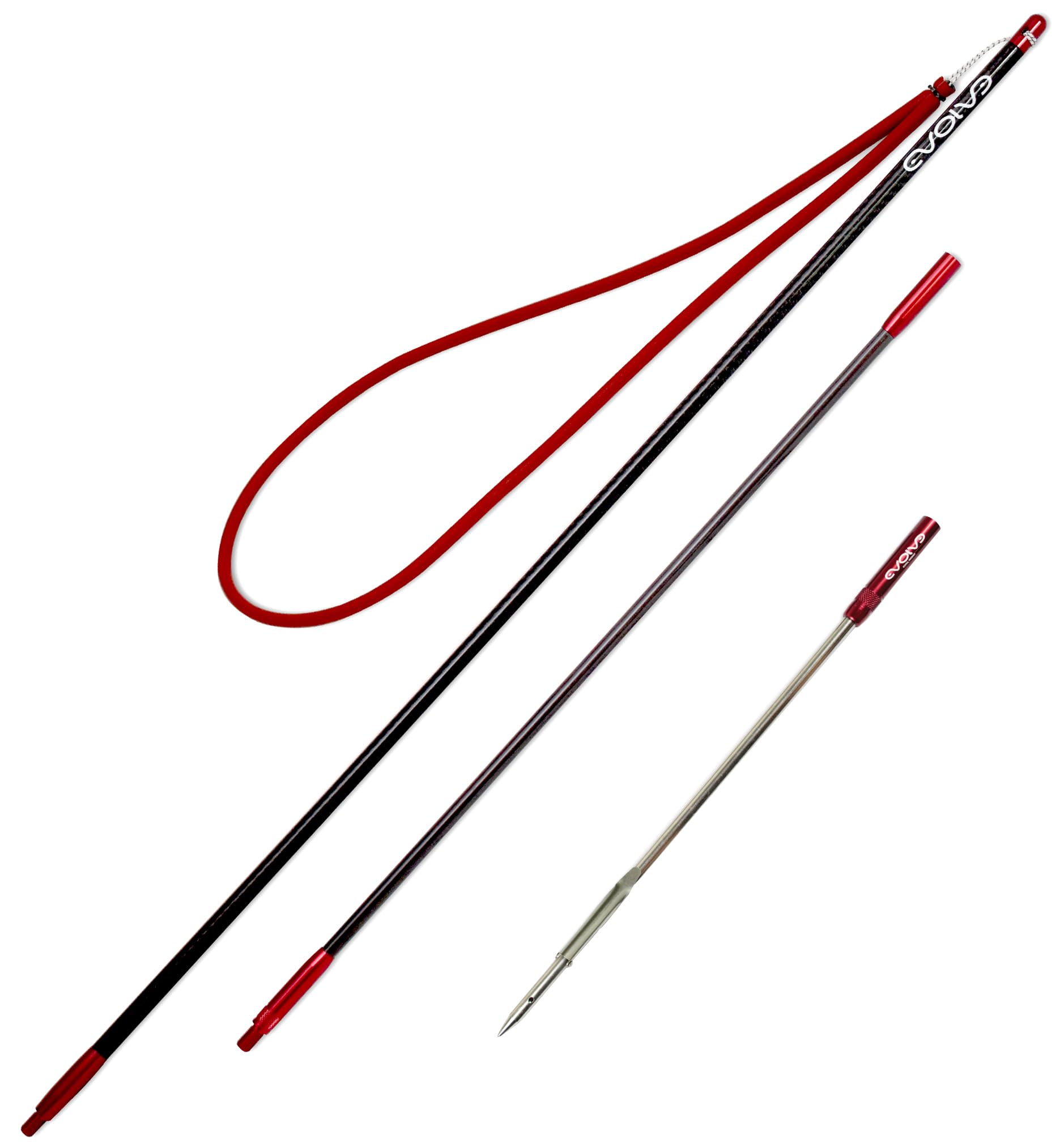 Evolve Carbon Fiber Travel Pole Spear for Spearfishing, Freediving & Scuba Diving - Lightweight Compact Spear for Underwater Hunting, Ocean Adventures & Survival Gear