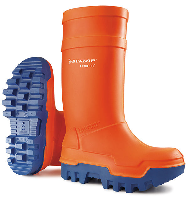 DUNLOP PUROFORT THERMO+ Safety Wellington Boots - Waterproof, Insulated Work Boots for Men & Women - Perfect for Construction, Farming, and Outdoor Activities