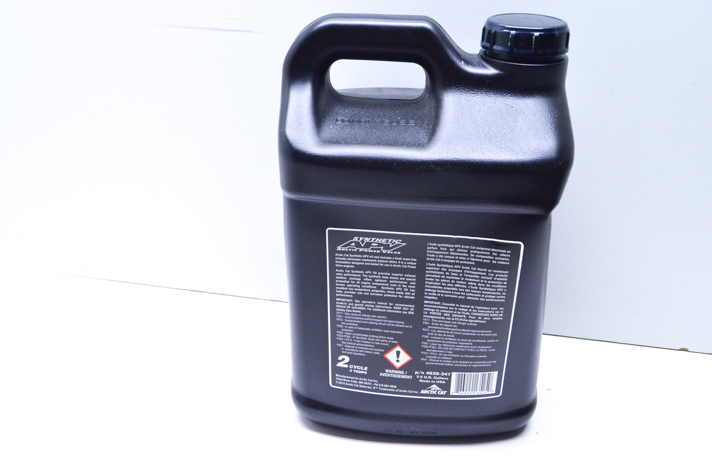 Arctic Cat APV Synthetic 2-Stroke Injection Oil - 2.5 Gallon for Snowmobiles, ATVs & Powersports Vehicles | High Performance Engine Lubrication