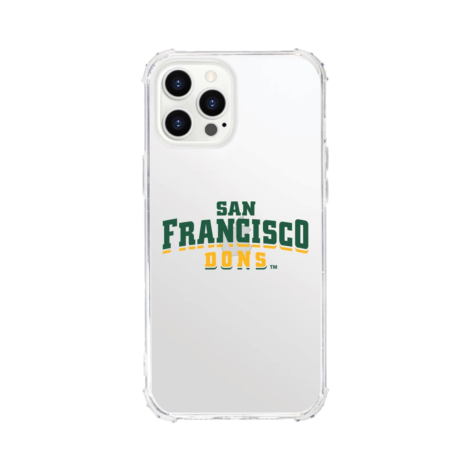 OTM Essentials Durable Phone Case for iPhone 11 - Shockproof Tough Edge Protection - University of San Francisco Design - Classic White - Perfect for College Students & Alumni