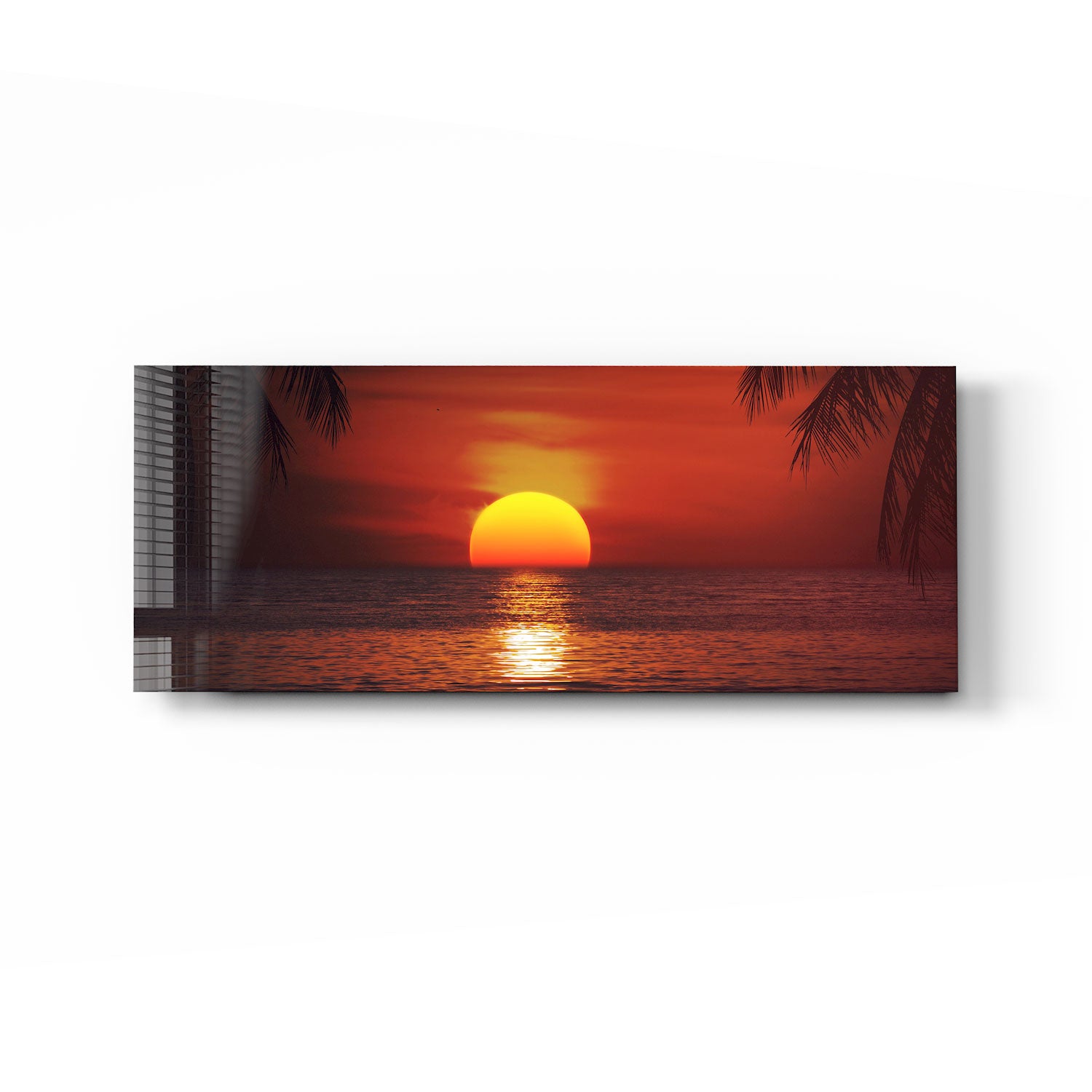 Sunset II Panoramic Wall Art - Stunning Landscape Canvas Print for Home & Office Decor | Perfect for Living Room, Bedroom, or Office Space