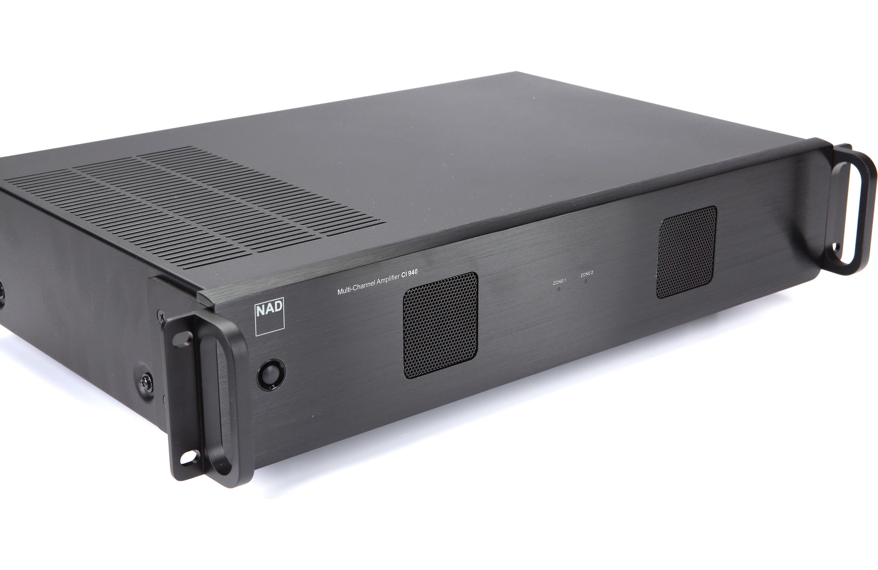 NAD Electronics CI 940 4-Channel High Power Home Theater Amplifier - Perfect for Multi-Room Audio and Custom Installation Systems