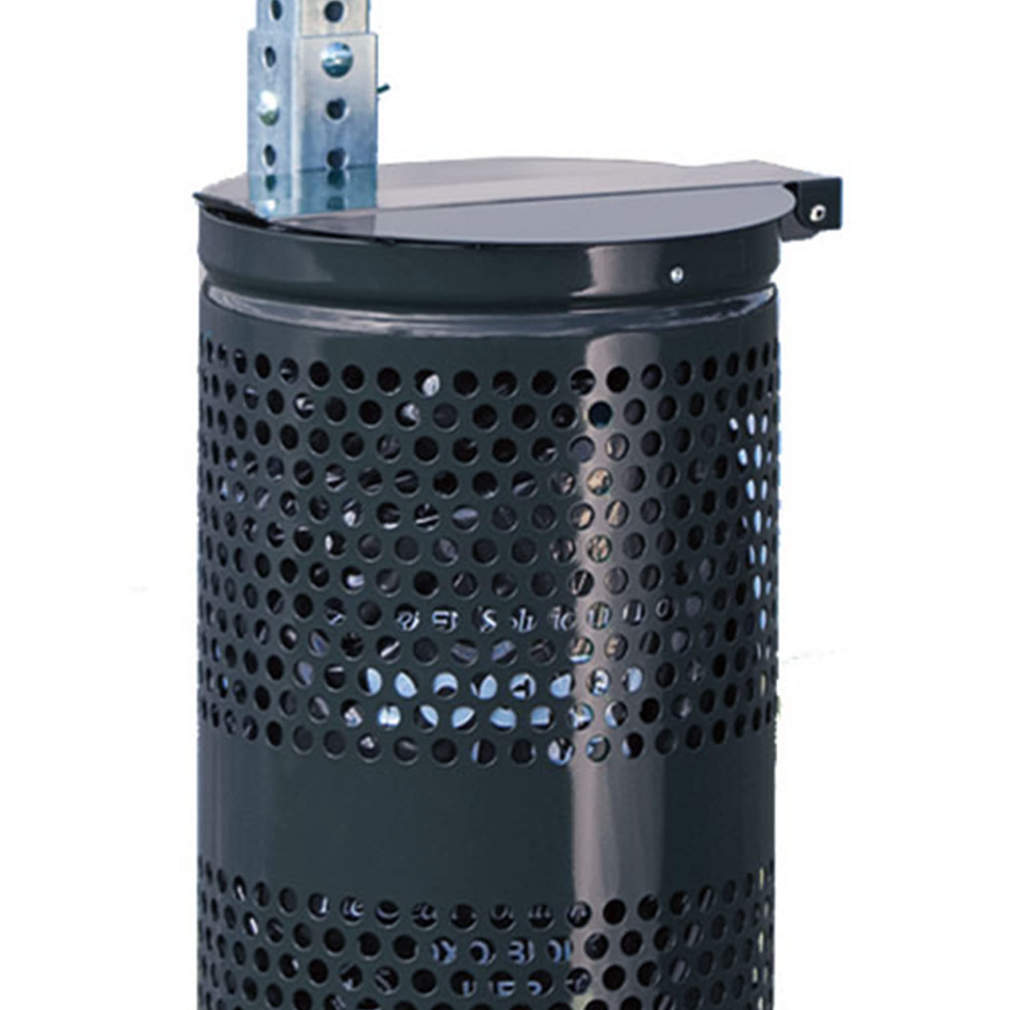 DOGIPOT 1206-L Stainless Steel Pet Waste Station with Lid & Trash Bags - Outdoor Dog Poop Dispenser for Parks, Yards & Public Spaces