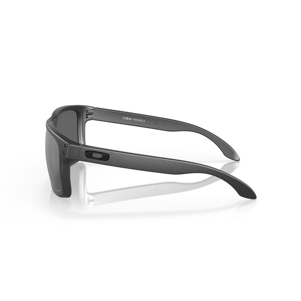 Oakley Holbrook XL Sunglasses - Steel Frame with Prizm Black Polarized Lenses (Model 0OO9417 941730) | UV Protection for Outdoor Sports & Driving
