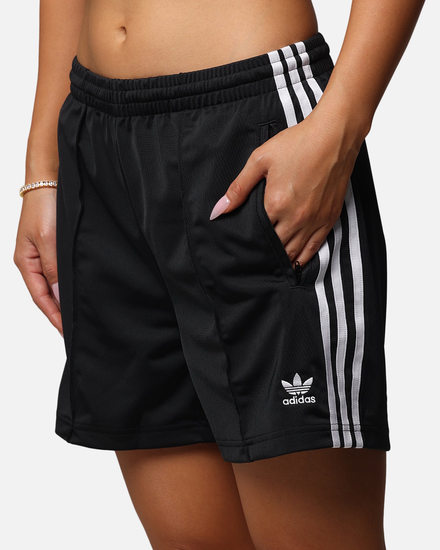 Adidas Women's Firebird Track Shorts - Black Athletic Running Shorts for Women - Gym, Yoga & Casual Wear