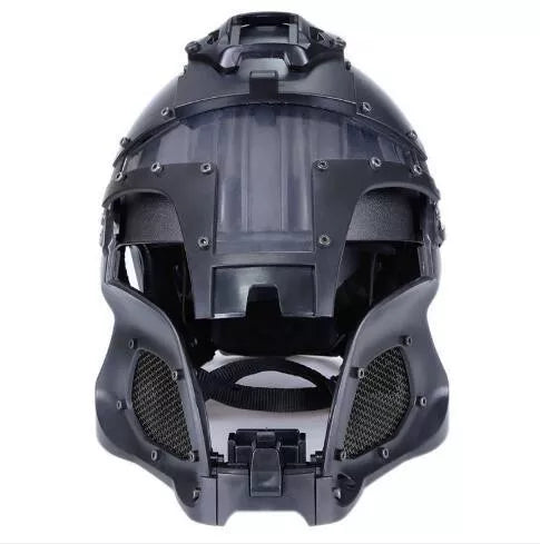 WST Full Face Medieval Tactical Helmet - Authentic Knight Helmet for LARP, Cosplay & Reenactment - Perfect for Renaissance Fairs, Historical Events & Medieval Combat Training