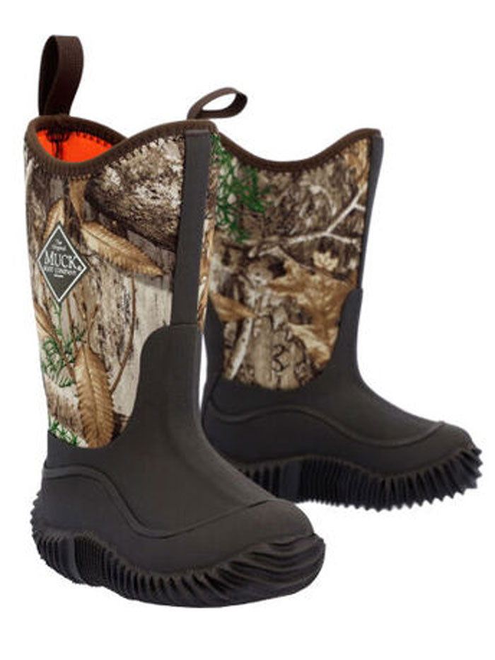Muck KBH RTE Kids HALE Outdoor Multi-Season Boots - Brown RealTree Camo - Perfect for Hunting, Hiking & Outdoor Adventures