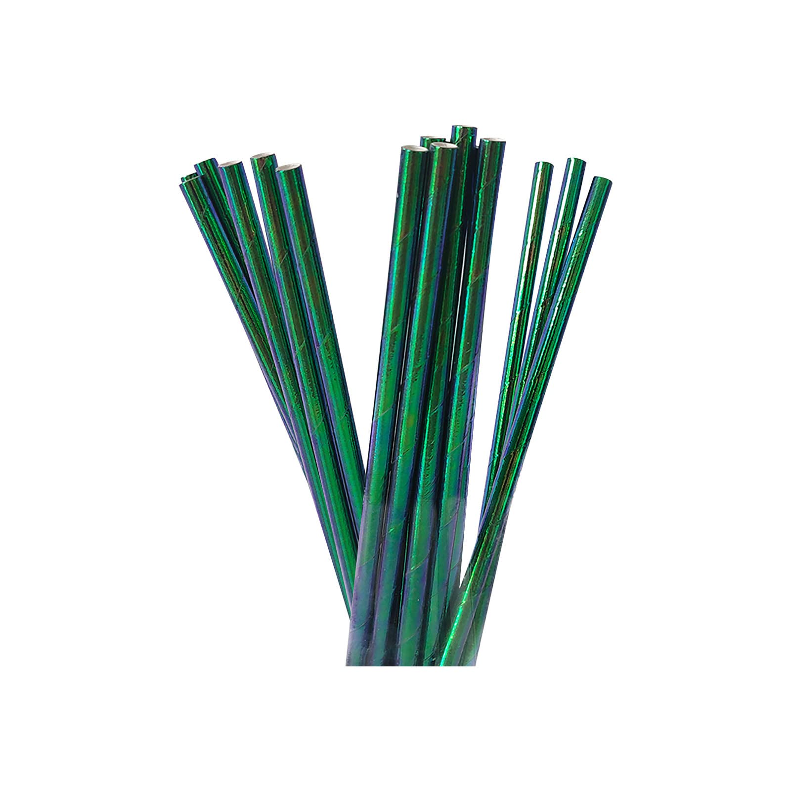 Eco-Friendly Disposable Paper Straws with Glitter & Pearl Film - Rainbow Colored for Parties, Holidays & Events | Biodegradable & Decorative Drinking Straws for Weddings, Birthdays & Celebrations