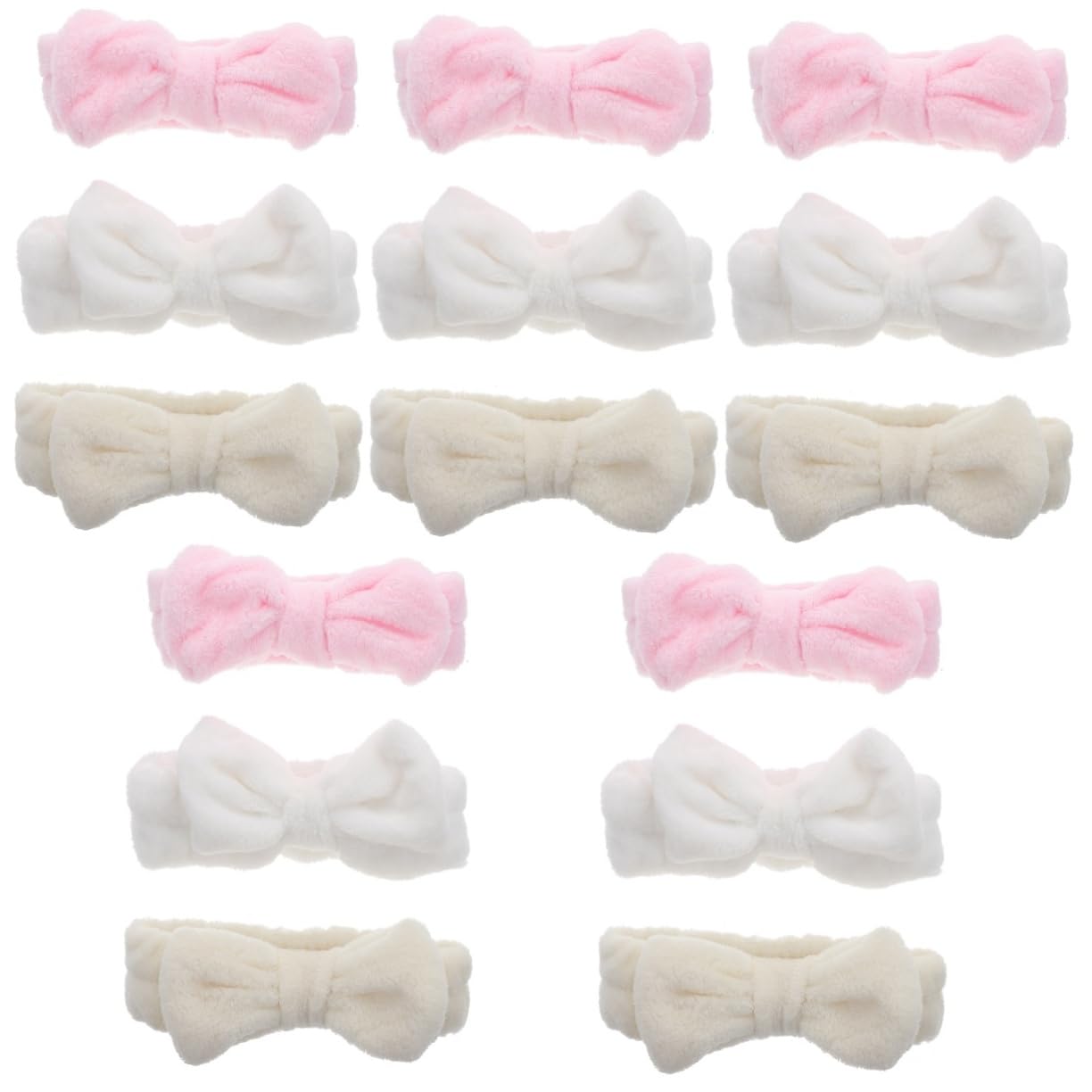 15 Pcs Soft Coral Fleece Headbands for Women & Girls - Stretchy Elastic Hair Ties, Plush Face Washing & Makeup Headwraps - Perfect for Spa, Salon, Home Beauty Routine & Daily Hair Accessories