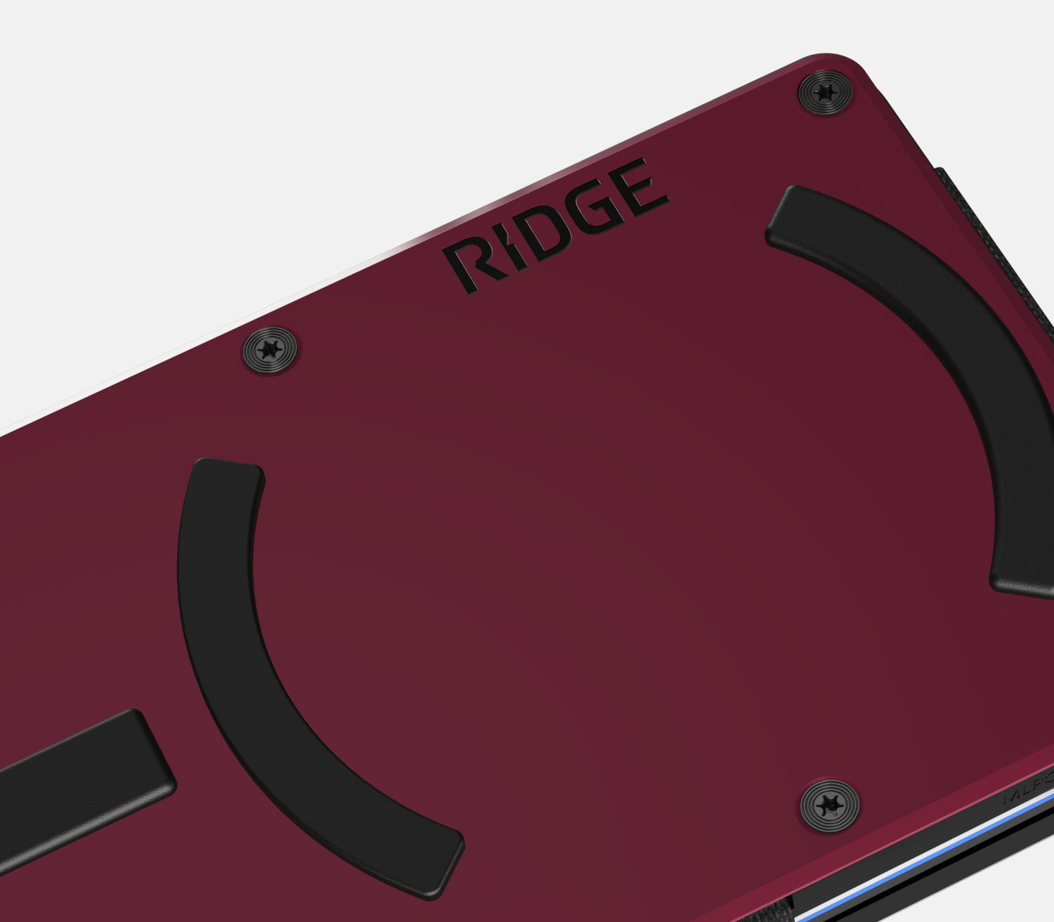 Ridge Wallet for MagSafe - Slim RFID Blocking Leather Wallet with Money Clip | Oxblood Red | Perfect for Everyday Carry, Travel & Minimalist Lifestyle