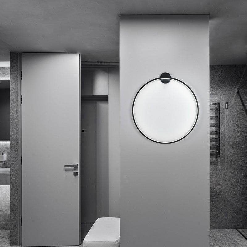 Modern LED Halo Wall Light - Energy Efficient Indoor/Outdoor Lighting for Living Room, Bedroom, Patio & Garden Decor