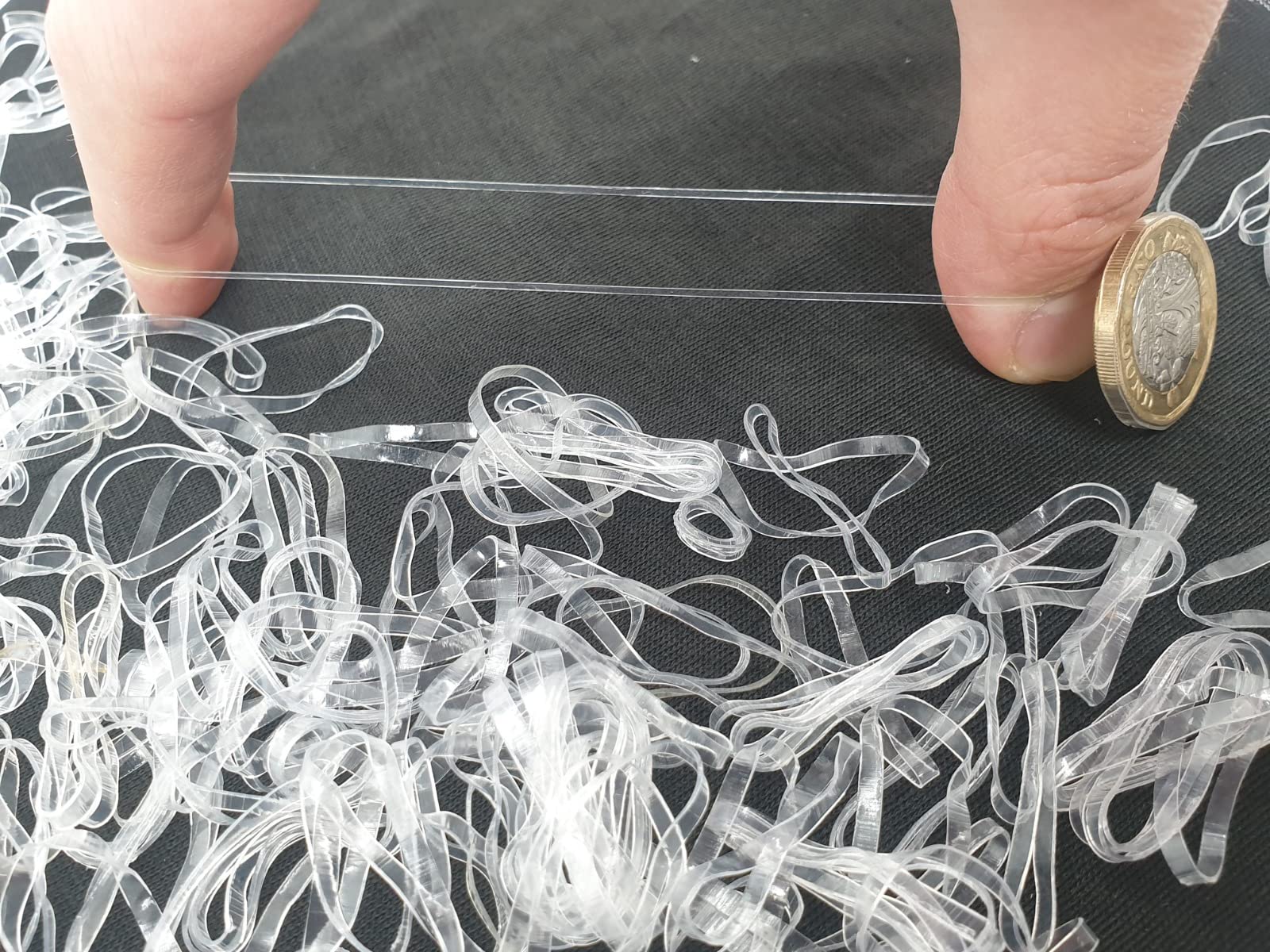 700 PCS Clear Hair Elastics - No Metal Gentle Hair Ties for Women & Girls, Small Elastic Hair Bands for Ponytails, Braids, Workouts & Daily Use (Bulk Pack)