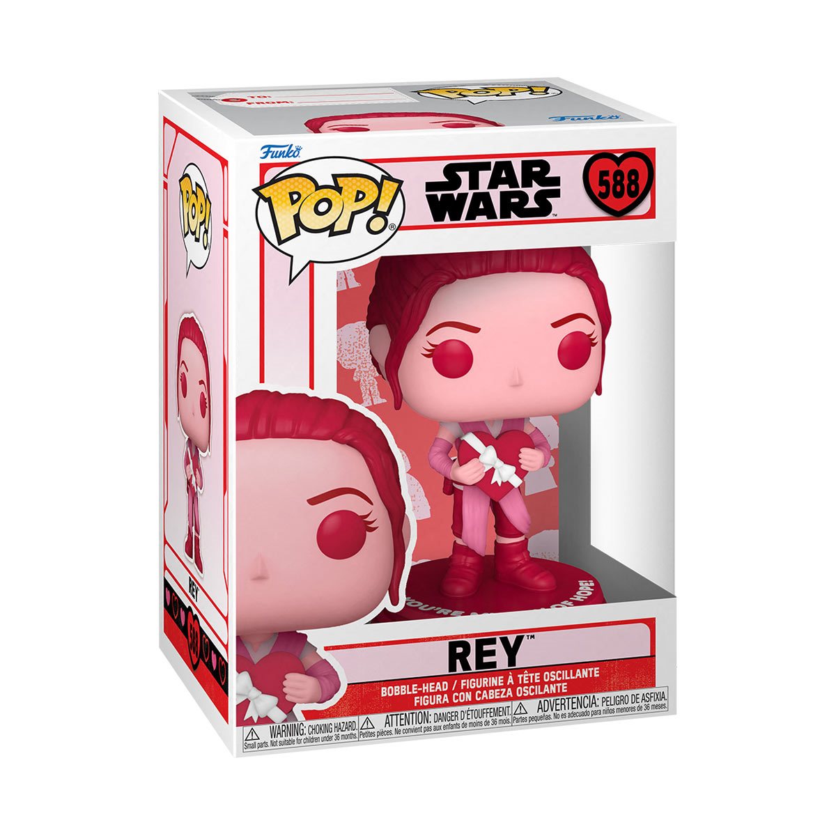 Star Wars Valentine's Day Cards - Rey Themed Greeting Cards for Fans - Perfect for Valentine's Gifts, Collectibles & Star Wars Enthusiasts