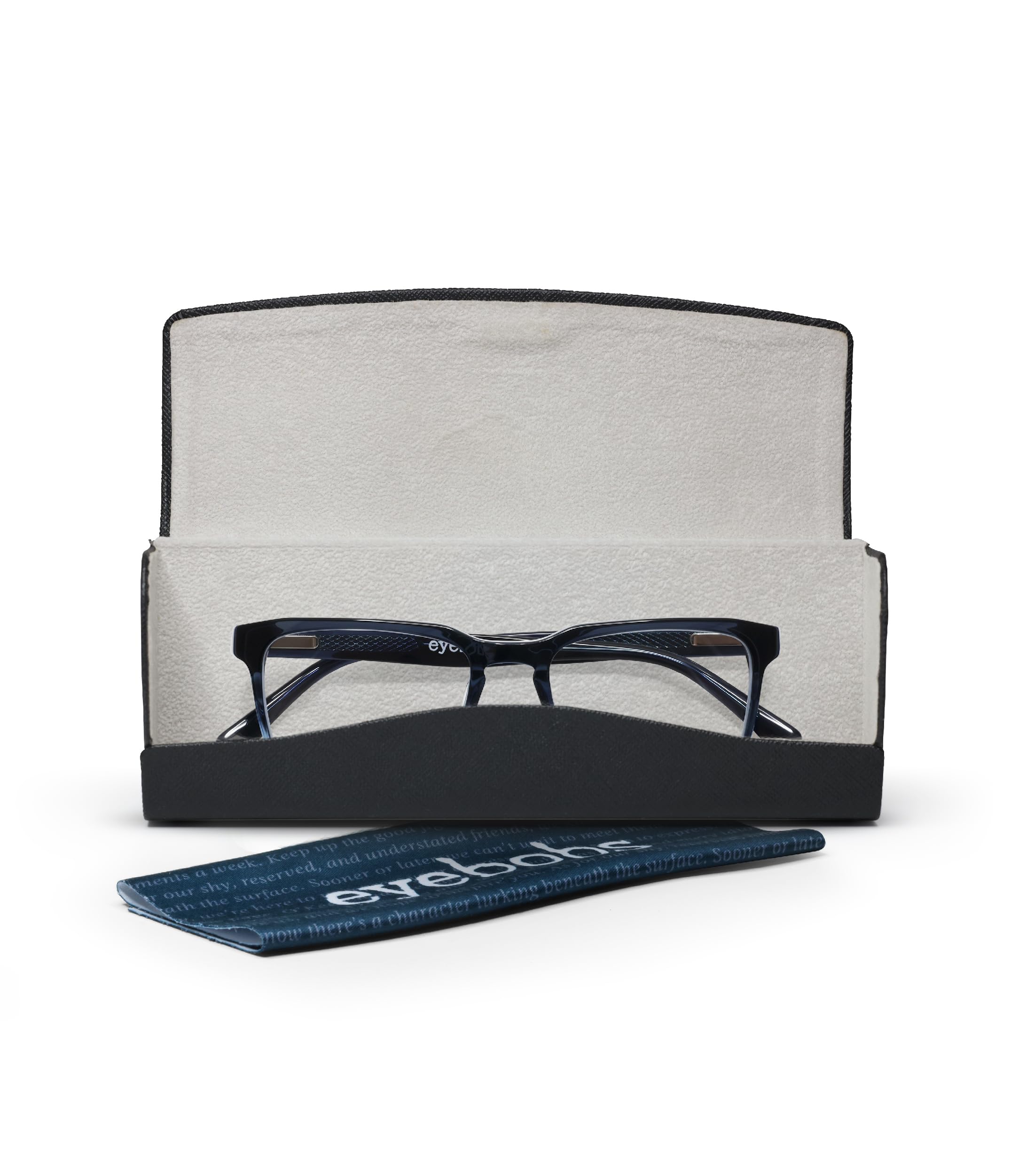 Premium Reading Glasses for Men - Seymour Glass by Eyebobs | Wide Rectangle Frame for Wide Faces | 0.0x to 4.0x Magnification | Perfect for Office, Reading & Computer Work