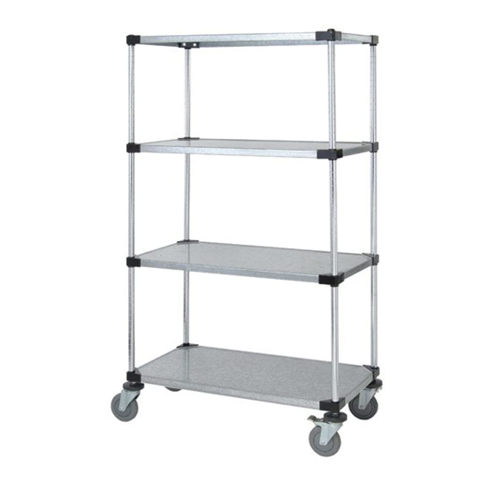 Quantum 4-Tier Wire Shelving Cart - 80