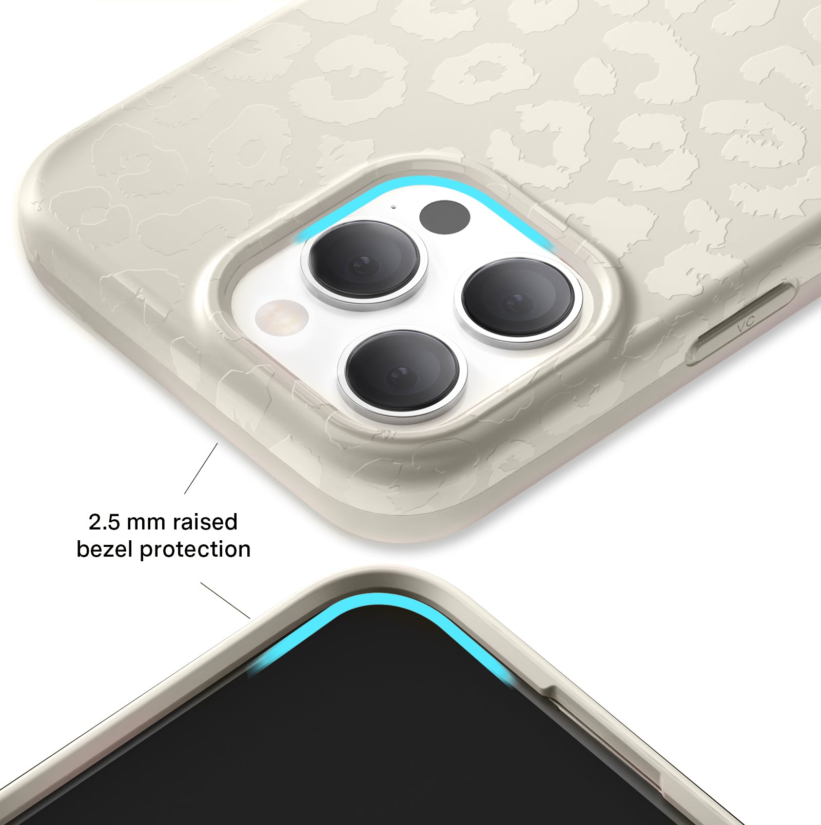 Stone Leopard Print iPhone Case - Stylish & Durable Phone Cover for iPhone [Model] - Perfect for Everyday Use, Travel & Outdoor Adventures
