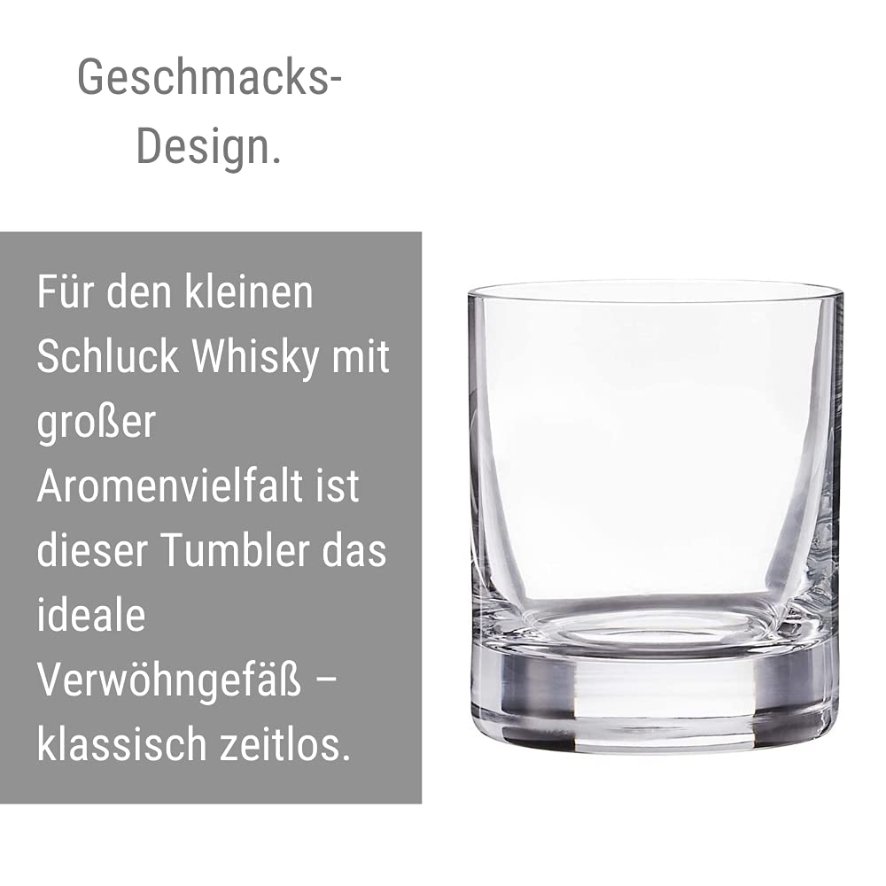 Stoelzle Lausitz New York Bar Tumbler Glass - 6.4 oz (190ml) Small Whiskey Glass for Cocktails, Bourbon, Scotch - Perfect for Home Bar, Parties & Gifts
