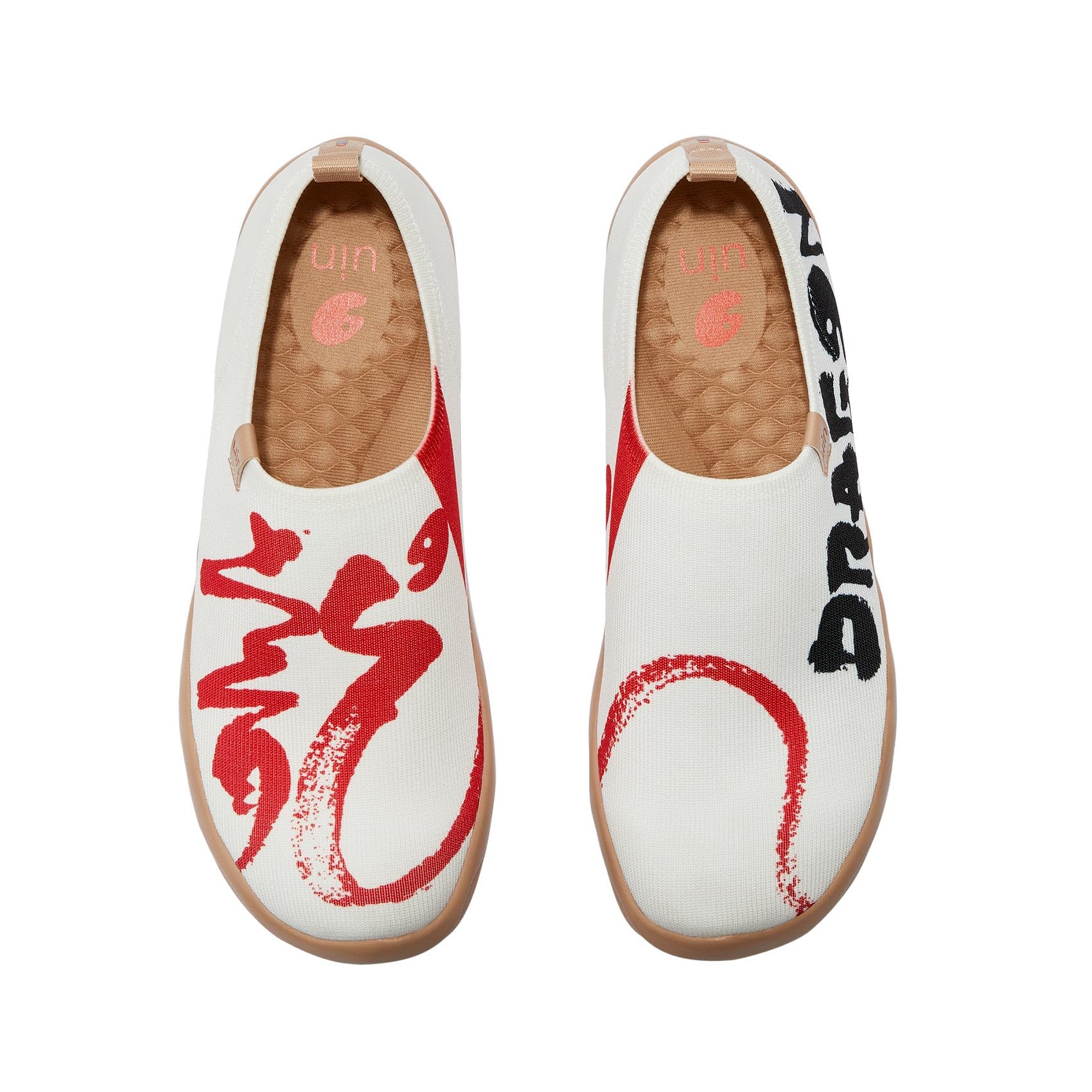 UIN Year of The Dragon Women's Slip-On Loafers - Comfortable Travel Walking Shoes for Casual Wear | 2024 Chinese Lunar New Year Collection | Perfect for Daily Commute, Weekend Outings & Festival Celebrations