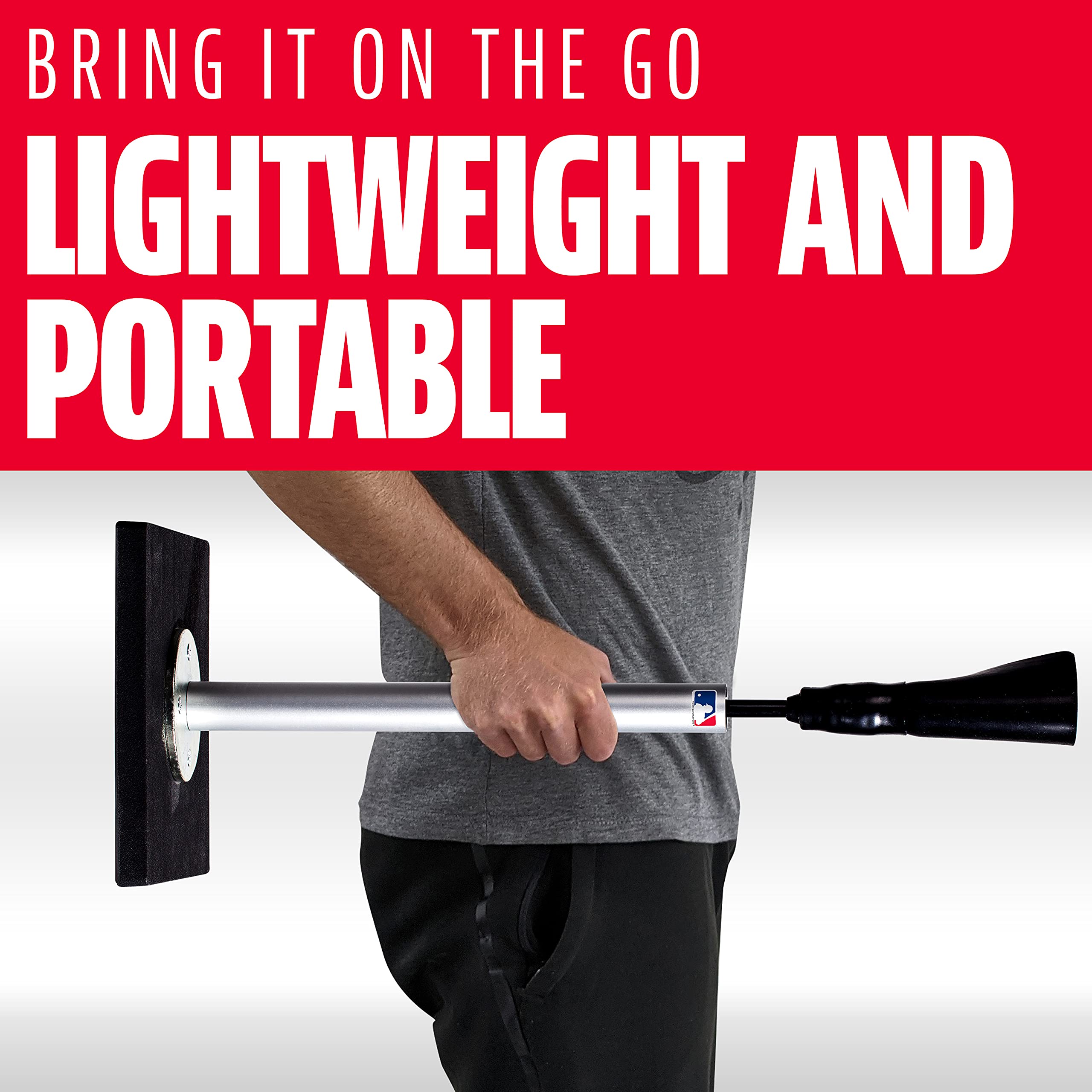 Franklin Sports Adjustable Baseball & Softball Batting Tee - Heavy Duty Portable Hitting Tee with Weighted Base for Stability - Perfect for Backyard Practice, Training Drills & Travel Games - Ideal for Youth Baseball, Softball Training & Home Batting Practice