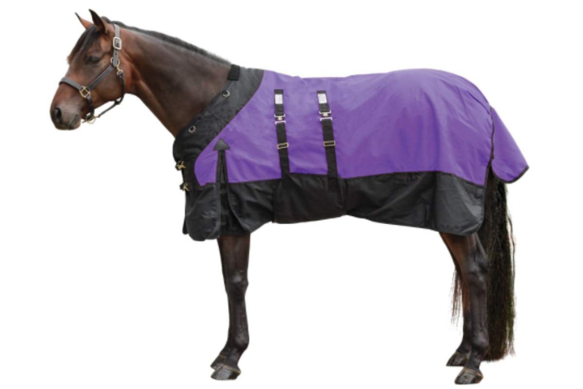 Contour Collar Classic II Horse Turnout Blanket - Waterproof Winter Horse Blanket with Bellyband Closure | Weather Protection for Cold Seasons | Ideal for Stable, Pasture & Riding