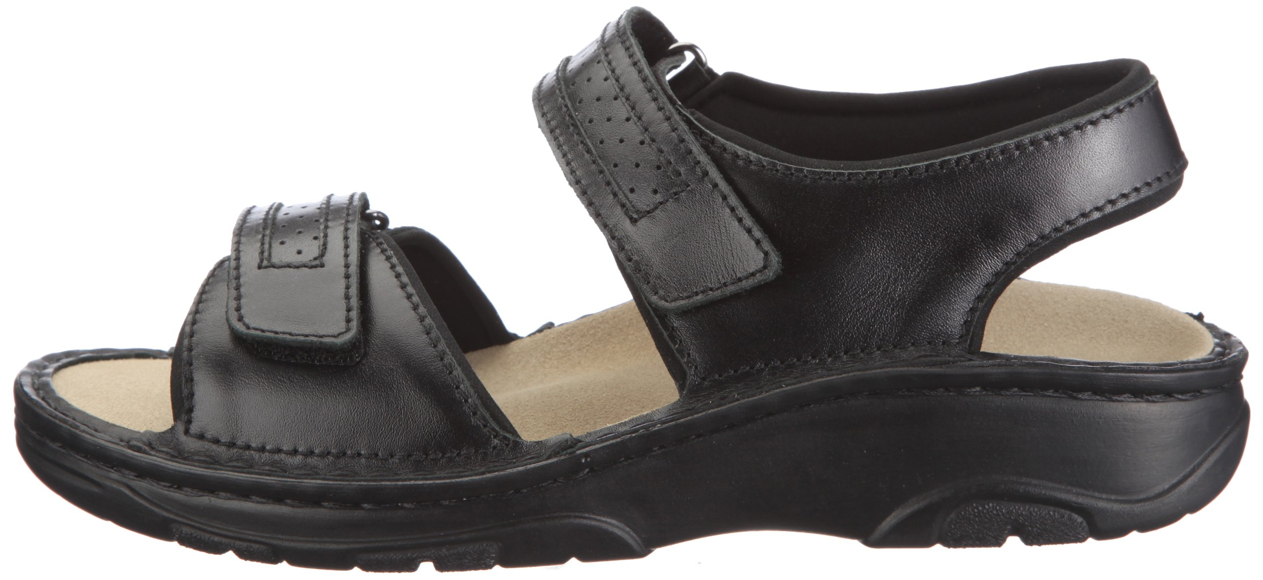 Berkemann Men's Comfortable Black Sandals Size 9.5 - Lightweight & Durable for Beach, Pool & Summer Outdoor Activities