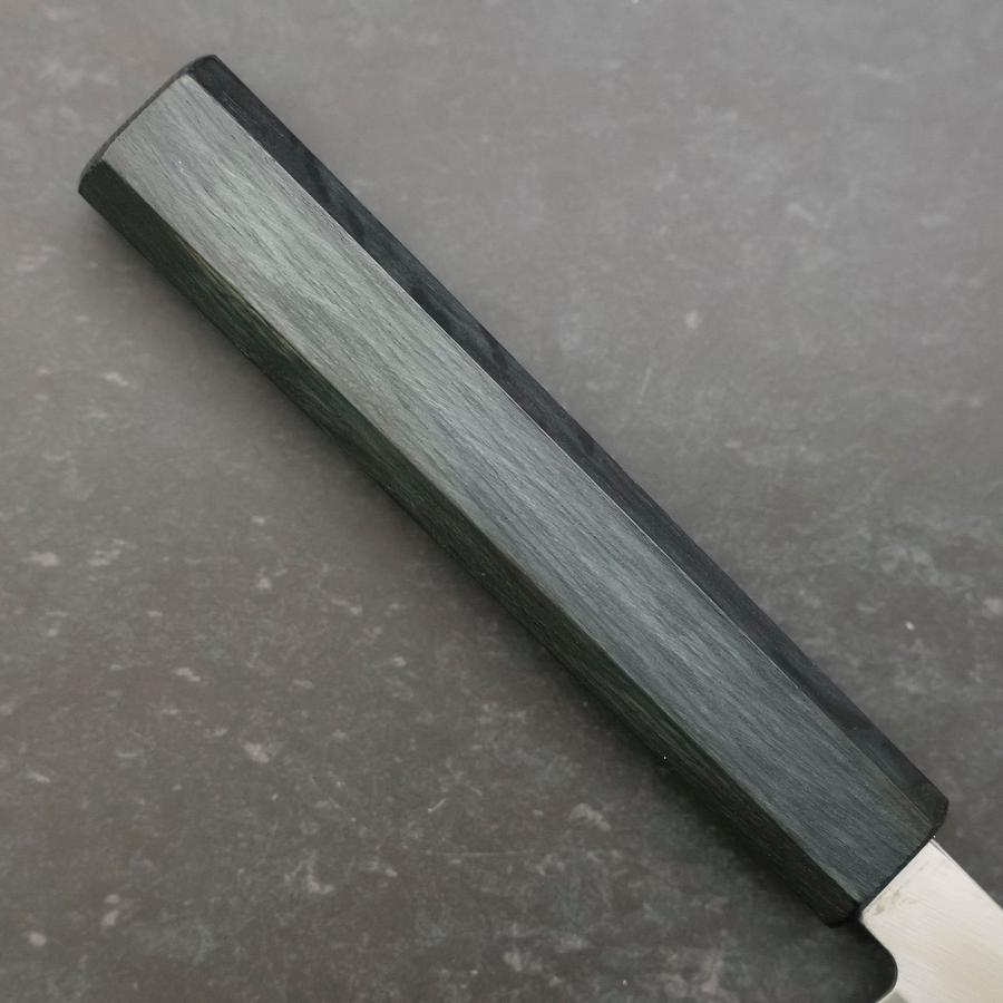 Premium Yanagiba Sushi Knife 240mm - High-Carbon Silver Steel #3 with Kasumi Dark Blue Urushi Handle - Perfect for Sushi Chefs & Japanese Cuisine Lovers