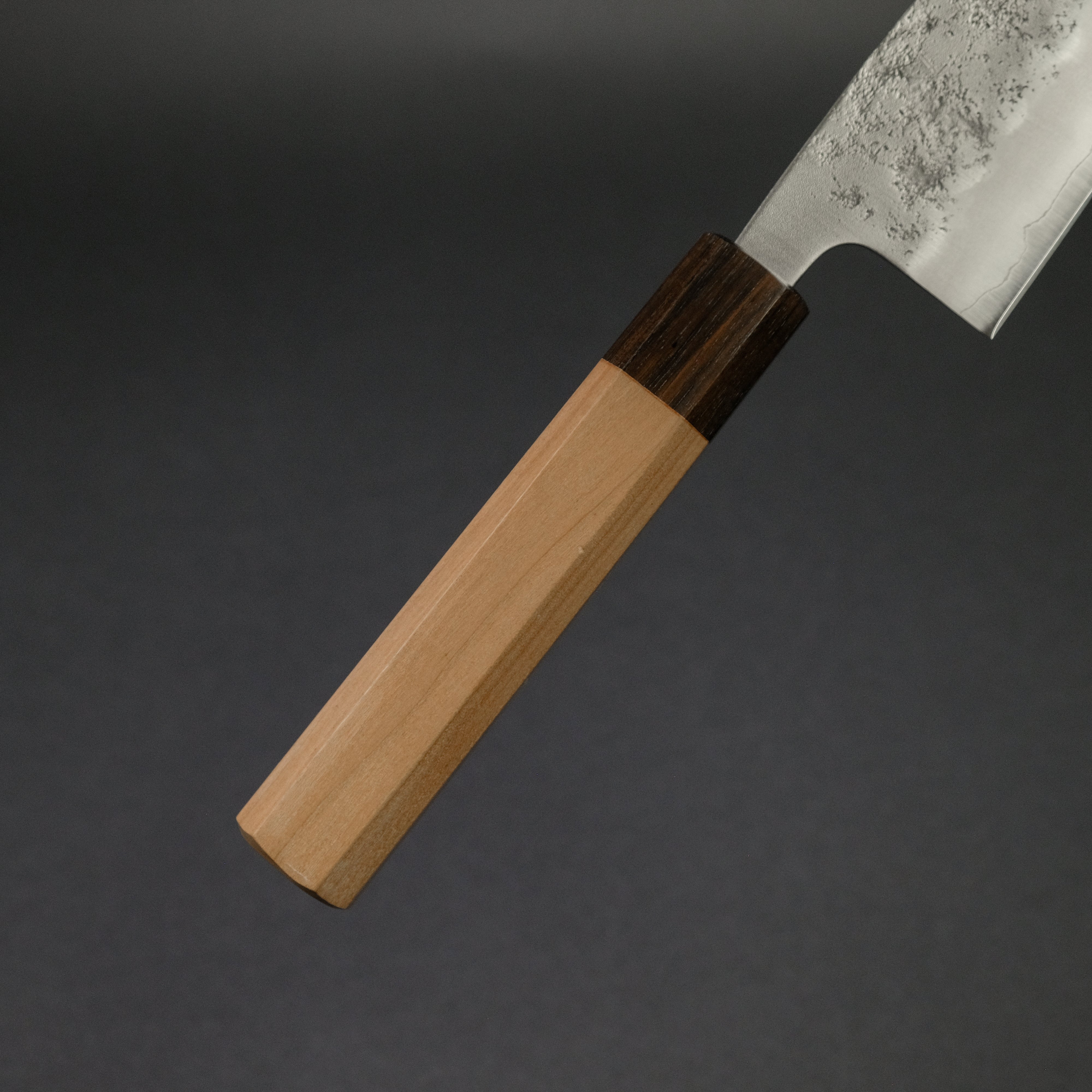 Hitohira Futana S3 Nashiji Santoku Knife 170mm - Japanese Chef Knife with Cherry Wood Handle - Perfect for Slicing, Dicing, and Chopping Vegetables, Meat, and Fish