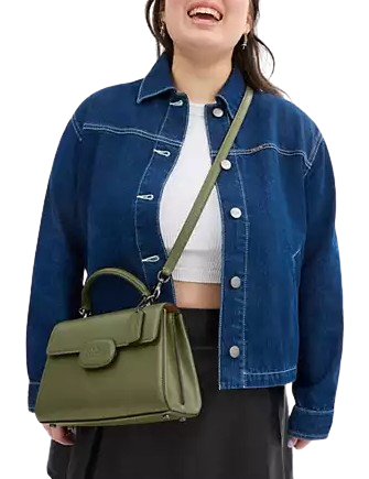 Coach Eliza Leather Top Handle Bag with Covered Closure - Perfect for Work, Travel & Everyday Use